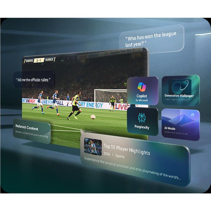 Samsung 100 inch R85H Micro RGB 4K smart AI TV, image 11 - Extra Large TVs - 85" and Above at Tech Supply Shed NZ