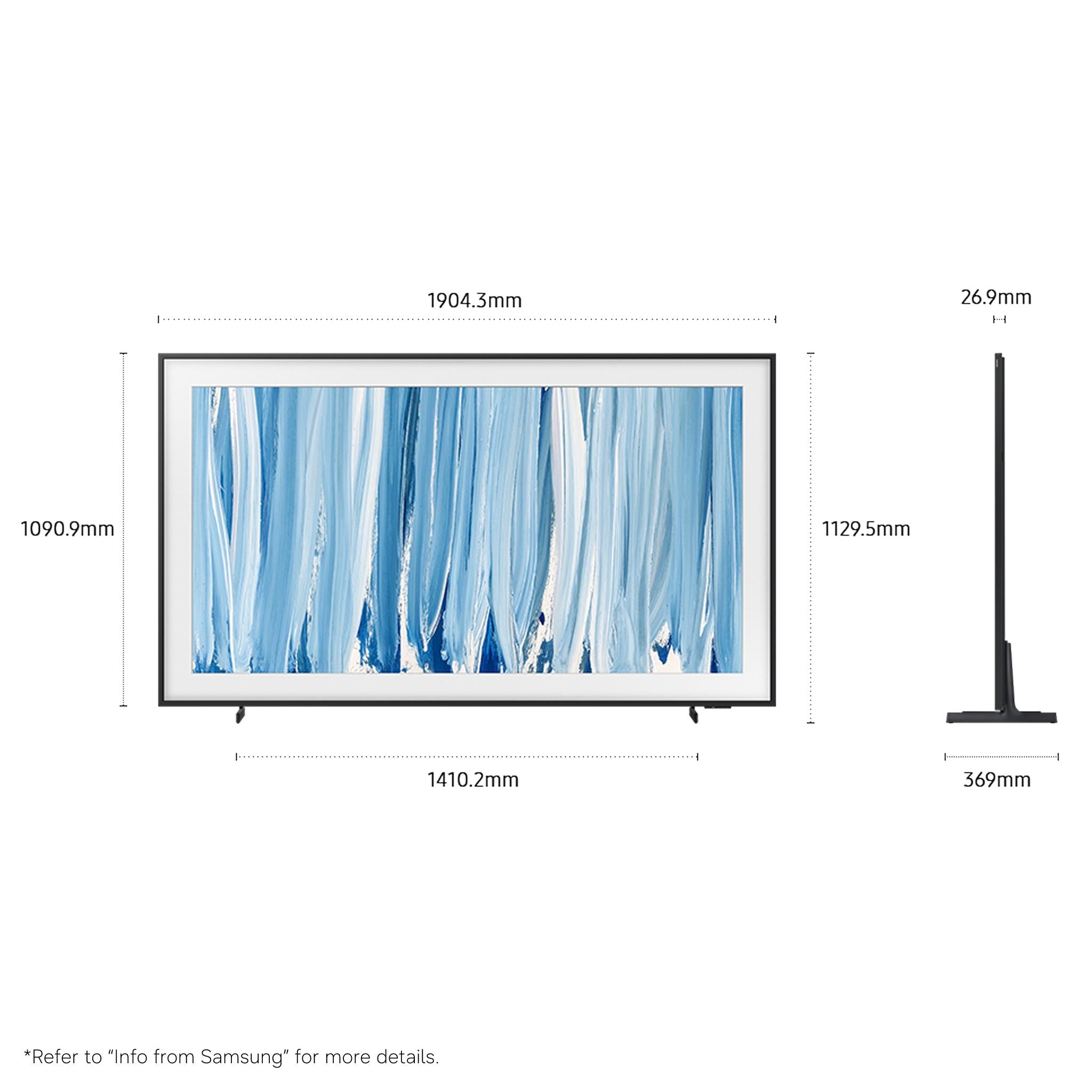 Samsung 85 inch The Frame Pro Neo QLED 4K Mini LED smart AI TV, image 2 - Extra Large TVs - 85" and Above at Tech Supply Shed NZ