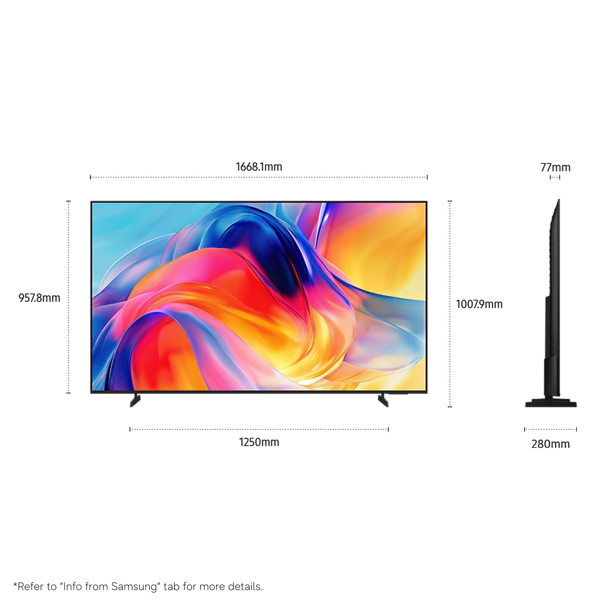Samsung M70H 75 inch Mini LED 4K Smart TV, image 2 - Large TVs - 65" to 75" at Tech Supply Shed NZ