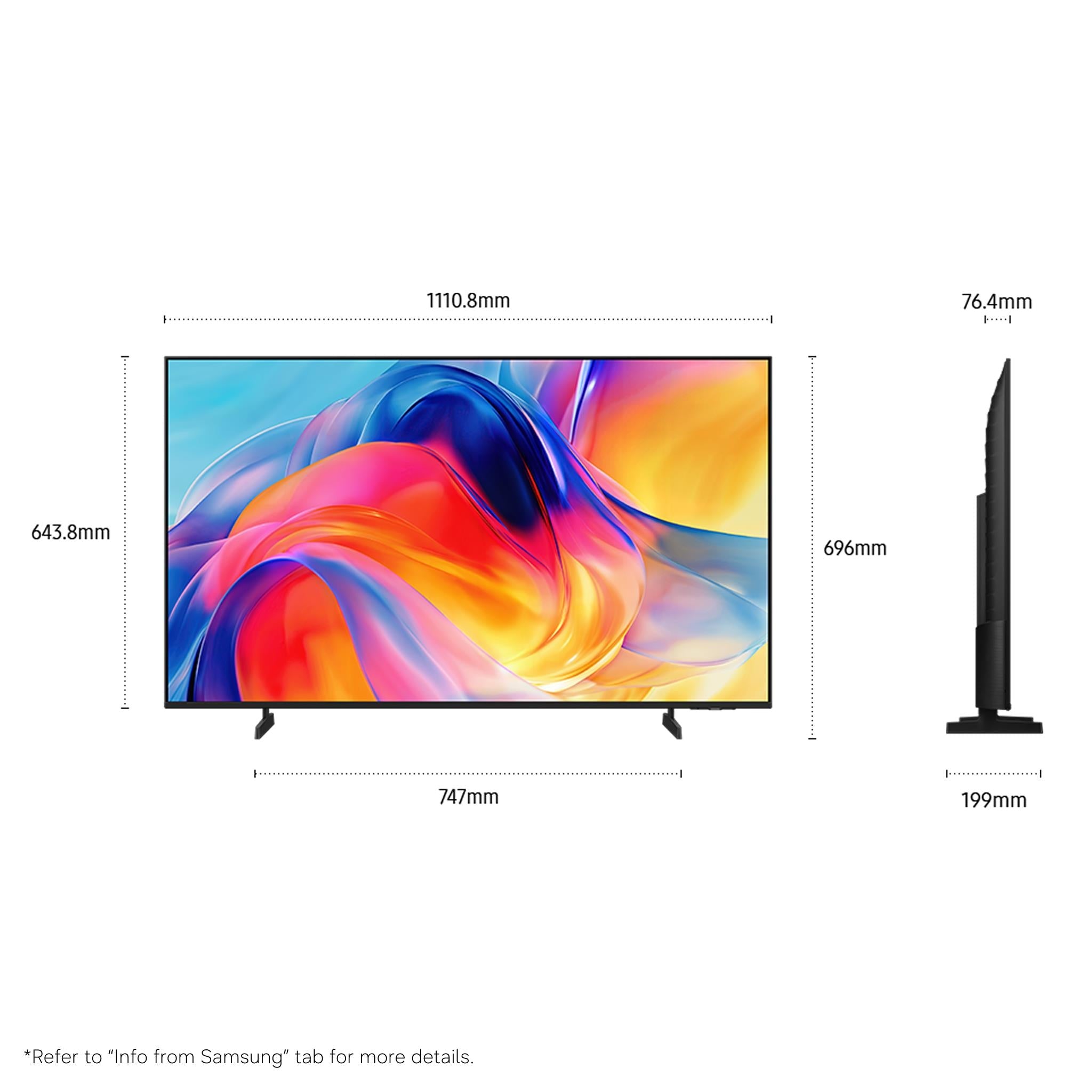 Samsung M70H 55 inch Mini LED 4K smart TV, image 2 - Mid-Size TVs - 43" to 55" at Tech Supply Shed NZ
