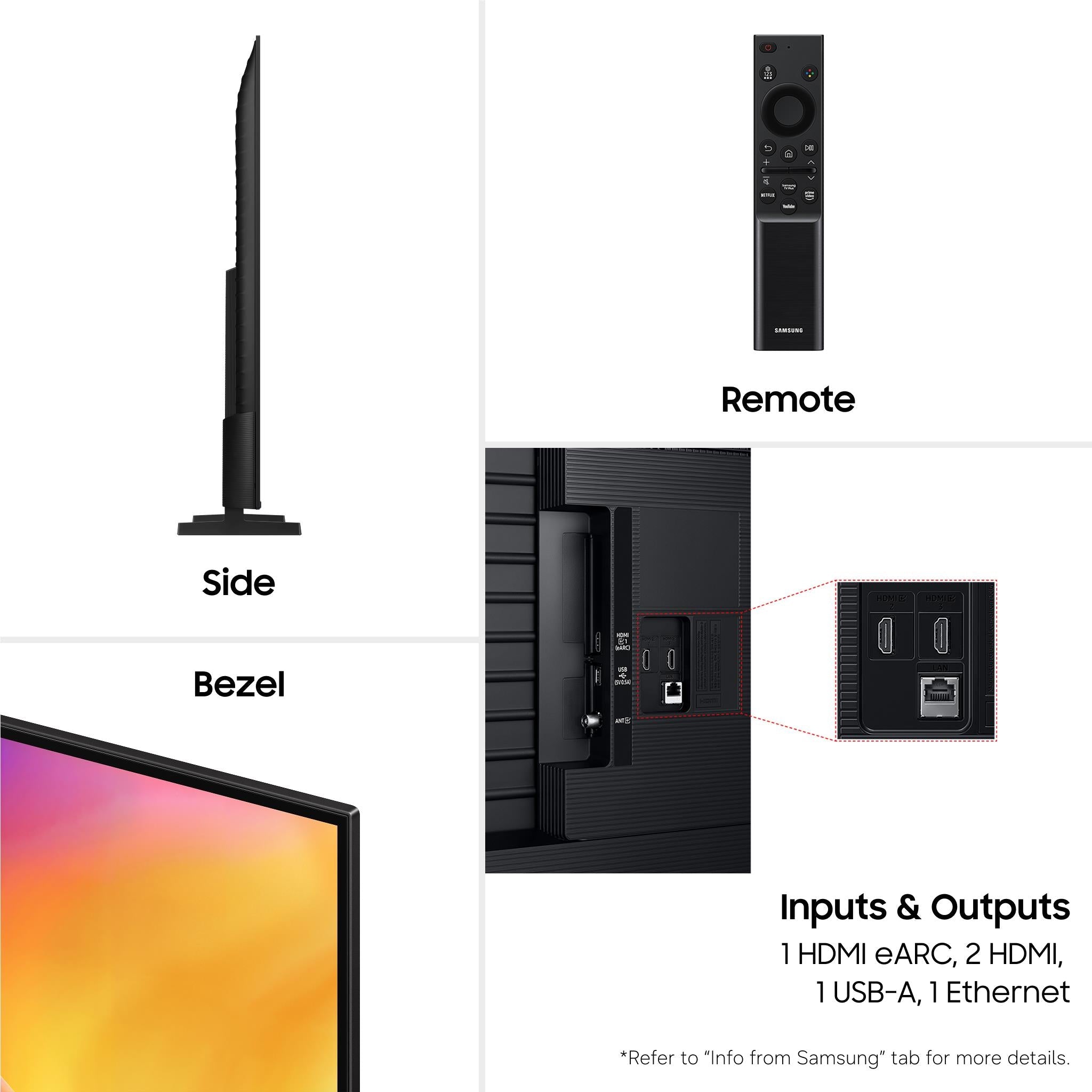 Samsung M70H 55 inch Mini LED 4K smart TV, image 3 - Mid-Size TVs - 43" to 55" at Tech Supply Shed NZ