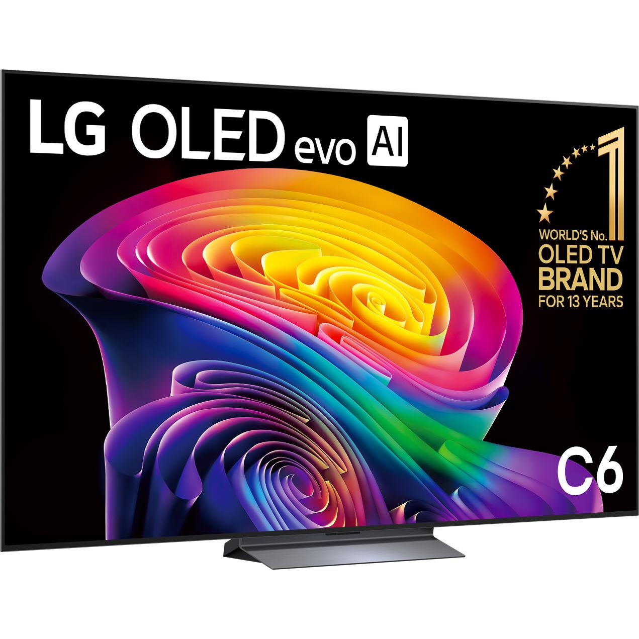 LG OLED evo C6 77 inch AI 4K Smart TV, image 3 - Large TVs - 65" to 75" at Tech Supply Shed NZ
