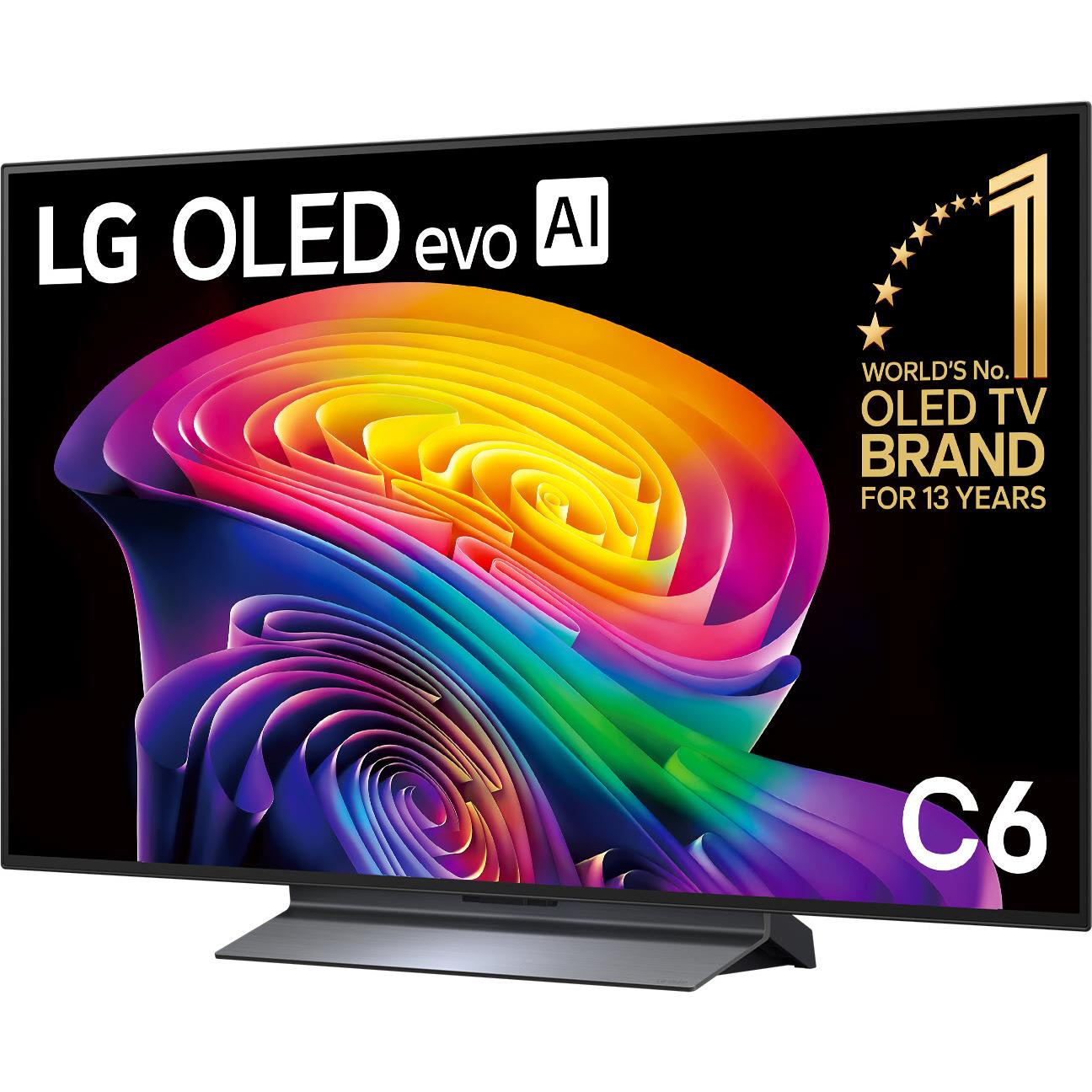 LG OLED evo AI C6 48 inch 4K smart TV, image 2 - Mid-Size TVs - 43" to 55" at Tech Supply Shed NZ