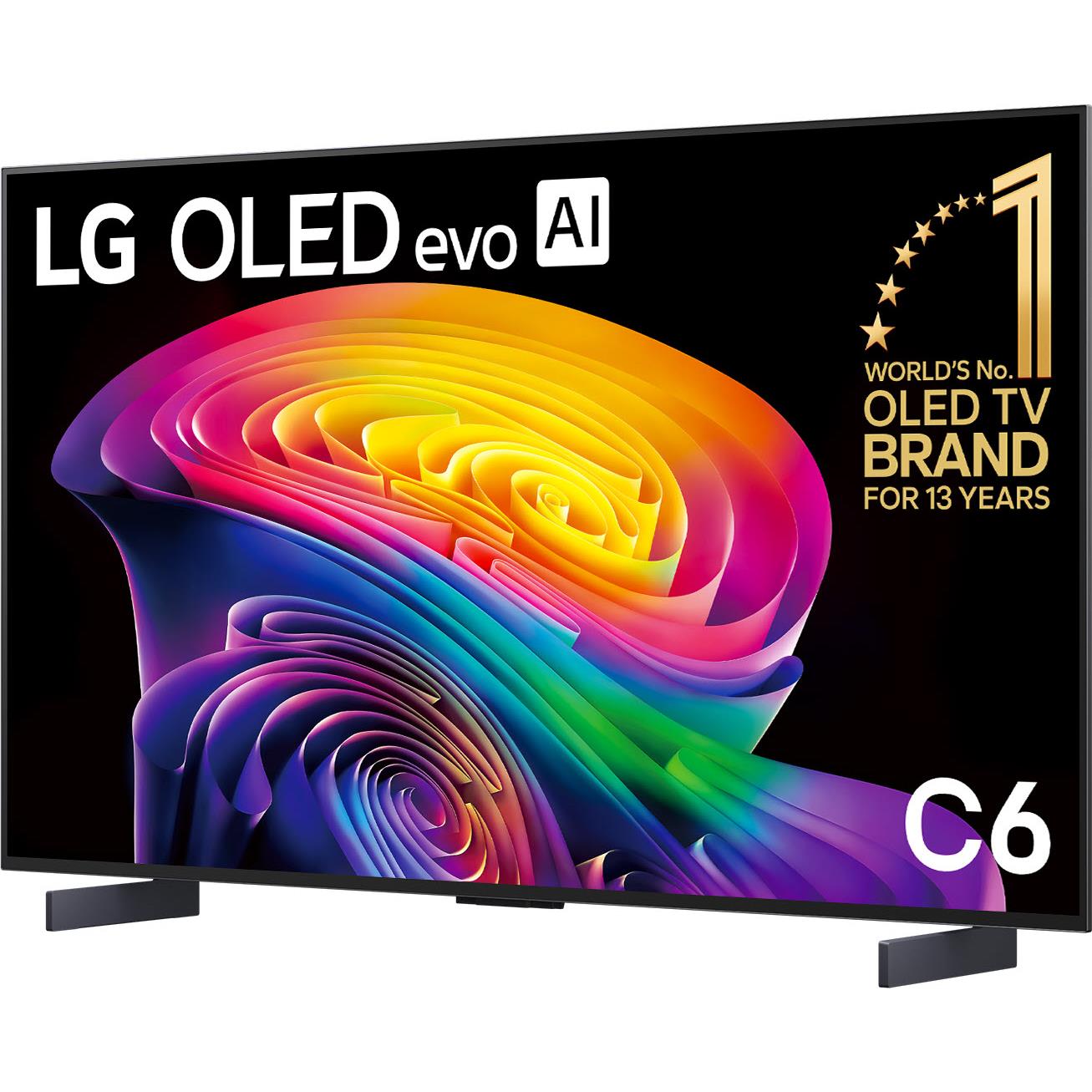 LG OLED evo AI C6 42 inch 4K smart TV, image 2 - Small TVs - Under 43" at Tech Supply Shed NZ