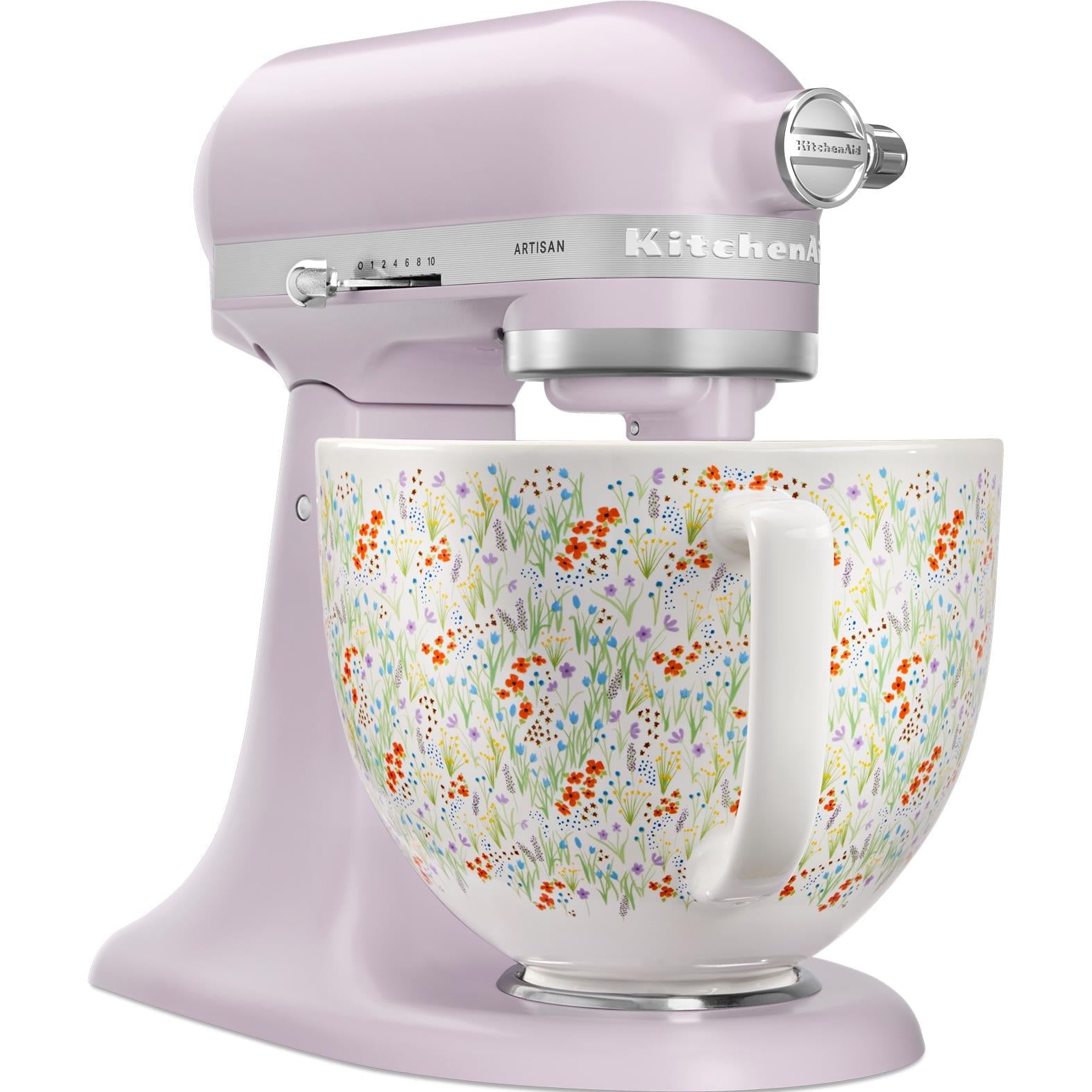KitchenAid KSM156 4.7L Artisan Stand Mixer with Ceramic Floral Bowl