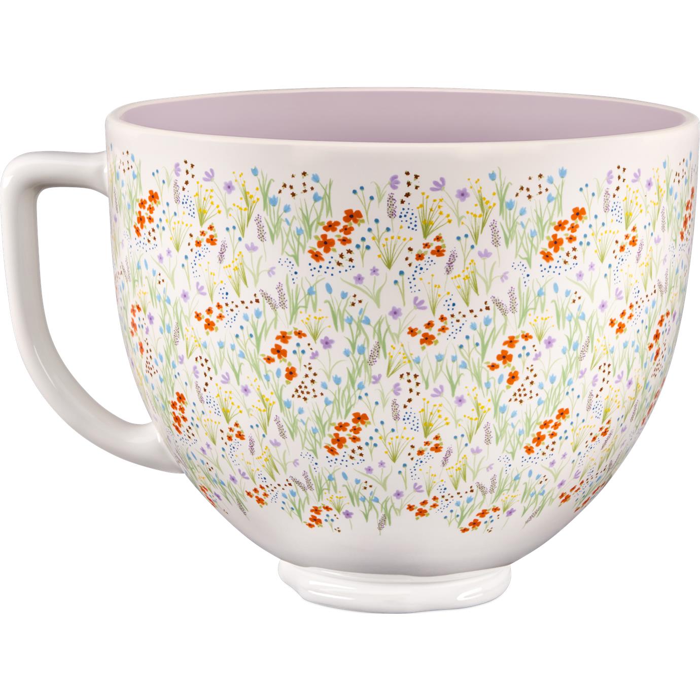 KitchenAid KSM156 4.7L Artisan Stand Mixer with Ceramic Floral Bowl