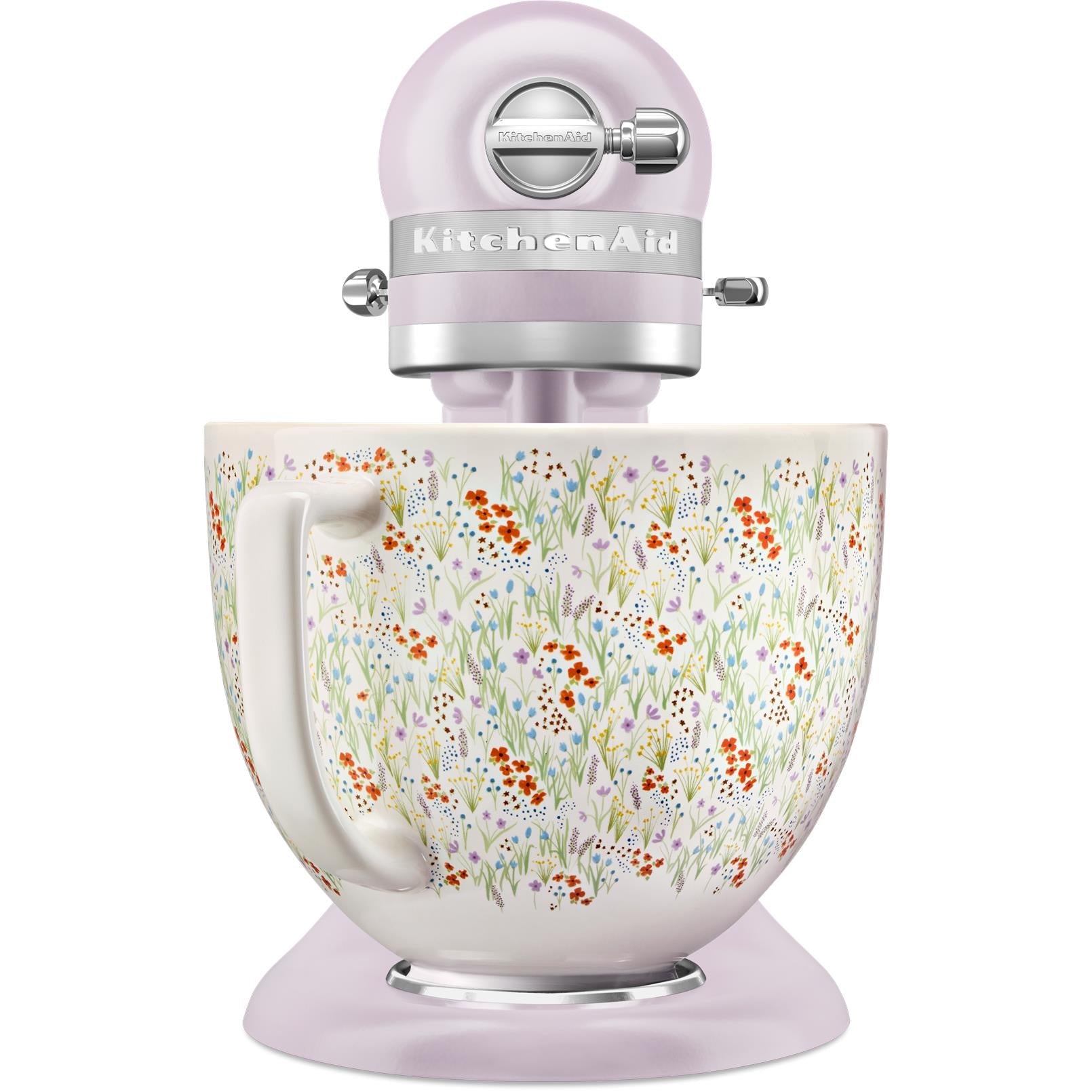 KitchenAid KSM156 4.7L Artisan Stand Mixer with Ceramic Floral Bowl