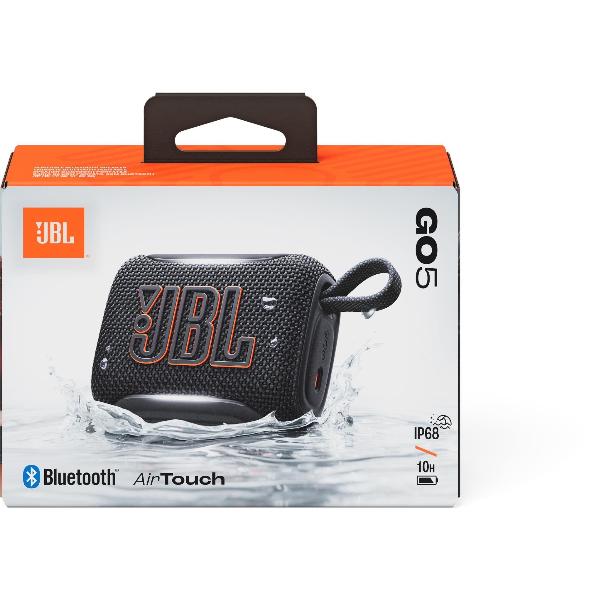 JBL Go 5 mini Bluetooth speaker in black, image 8 - Portable Speakers at Tech Supply Shed NZ