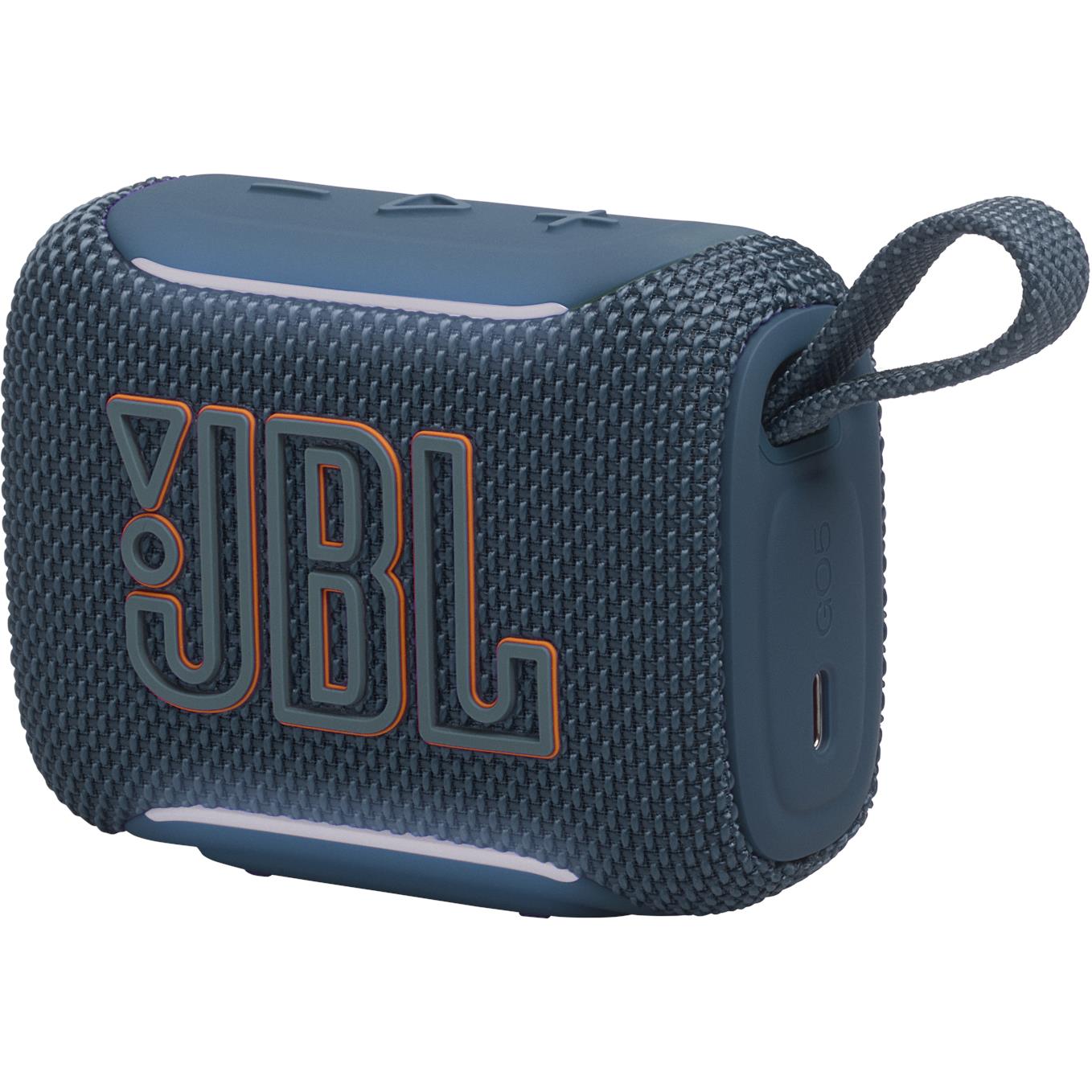 JBL Go 5 mini Bluetooth speaker in blue, image 3 - Portable Speakers at Tech Supply Shed NZ