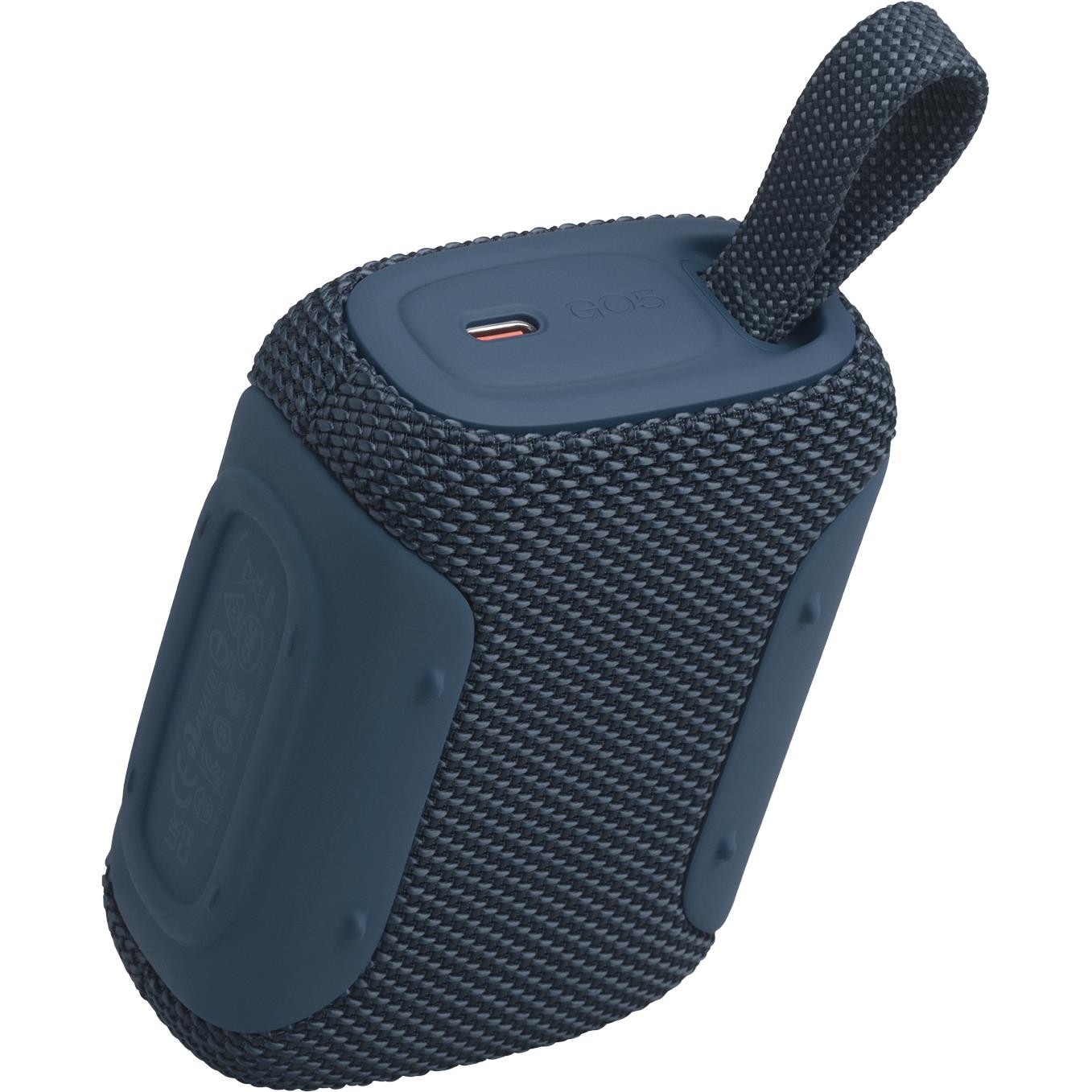 JBL Go 5 mini Bluetooth speaker in blue, image 5 - Portable Speakers at Tech Supply Shed NZ