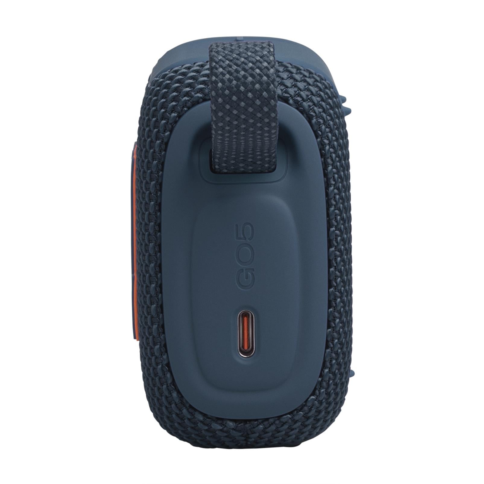 JBL Go 5 mini Bluetooth speaker in blue, image 7 - Portable Speakers at Tech Supply Shed NZ
