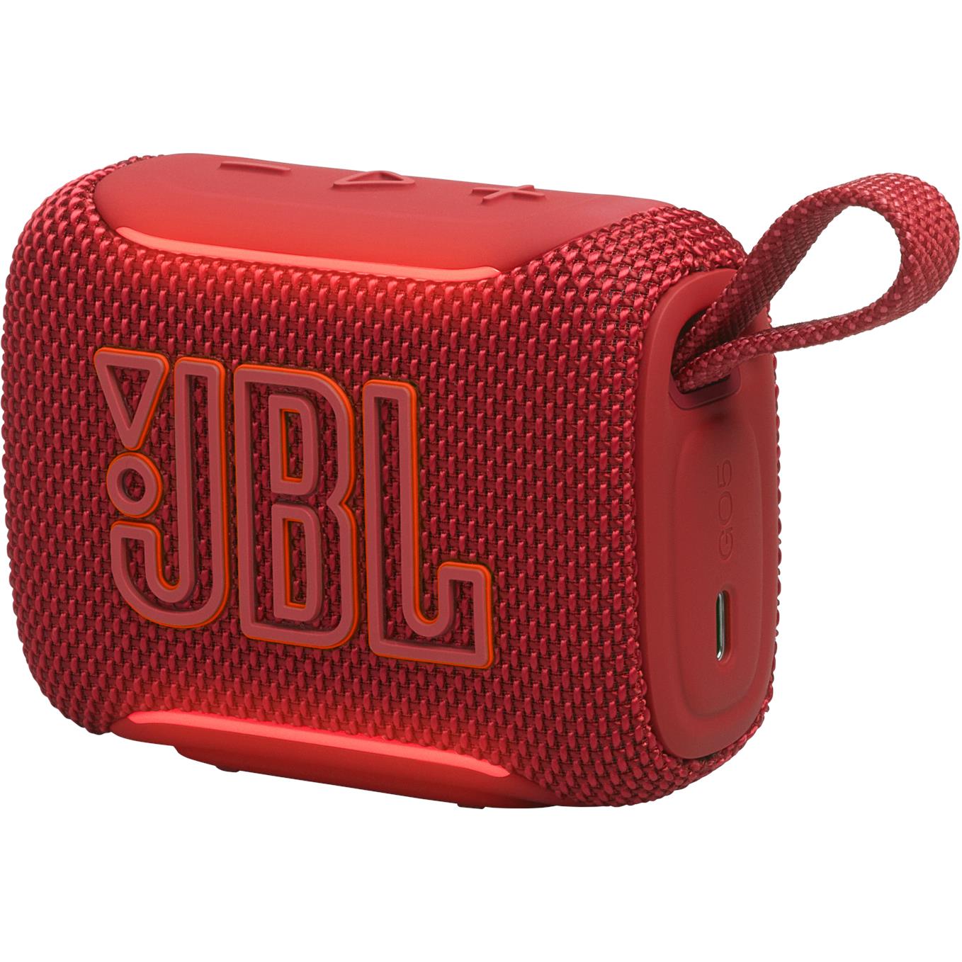 JBL Go 5 mini Bluetooth speaker in red, image 3 - Portable Speakers at Tech Supply Shed NZ
