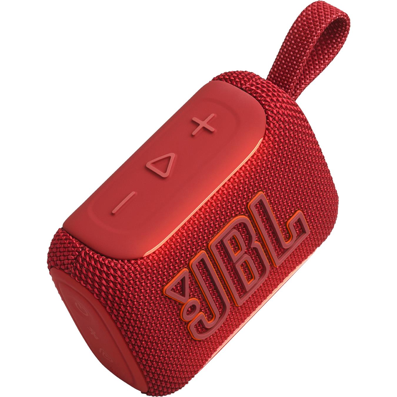 JBL Go 5 mini Bluetooth speaker in red, image 4 - Portable Speakers at Tech Supply Shed NZ