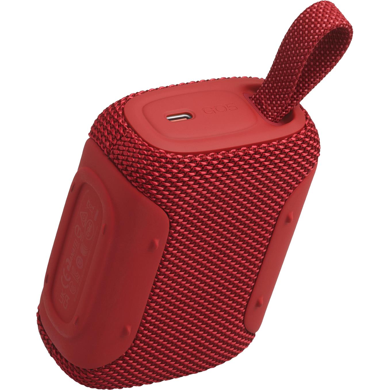 JBL Go 5 mini Bluetooth speaker in red, image 5 - Portable Speakers at Tech Supply Shed NZ