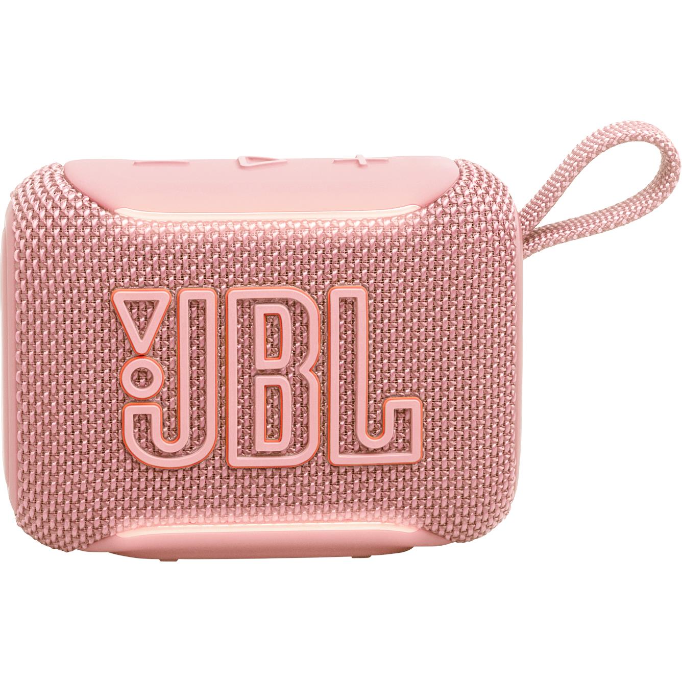 JBL Go 5 mini Bluetooth speaker in pink, image 2 - Portable Speakers at Tech Supply Shed NZ
