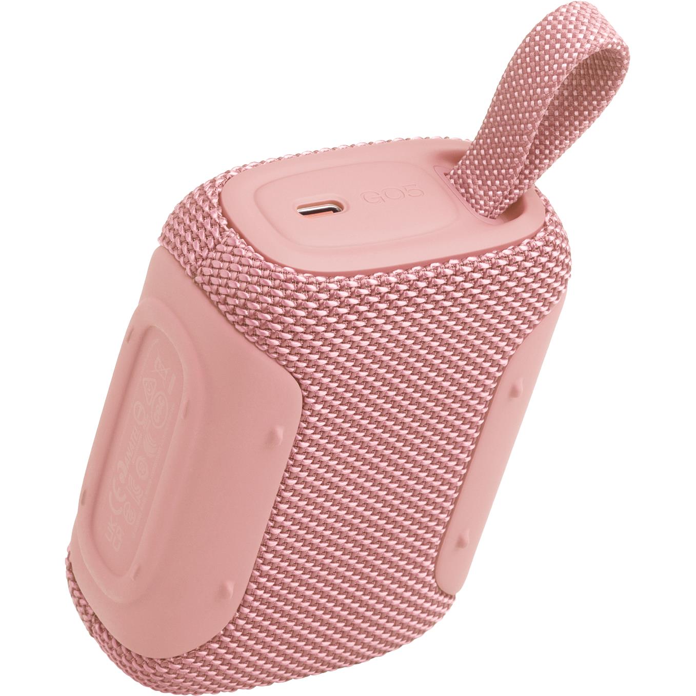 JBL Go 5 mini Bluetooth speaker in pink, image 5 - Portable Speakers at Tech Supply Shed NZ