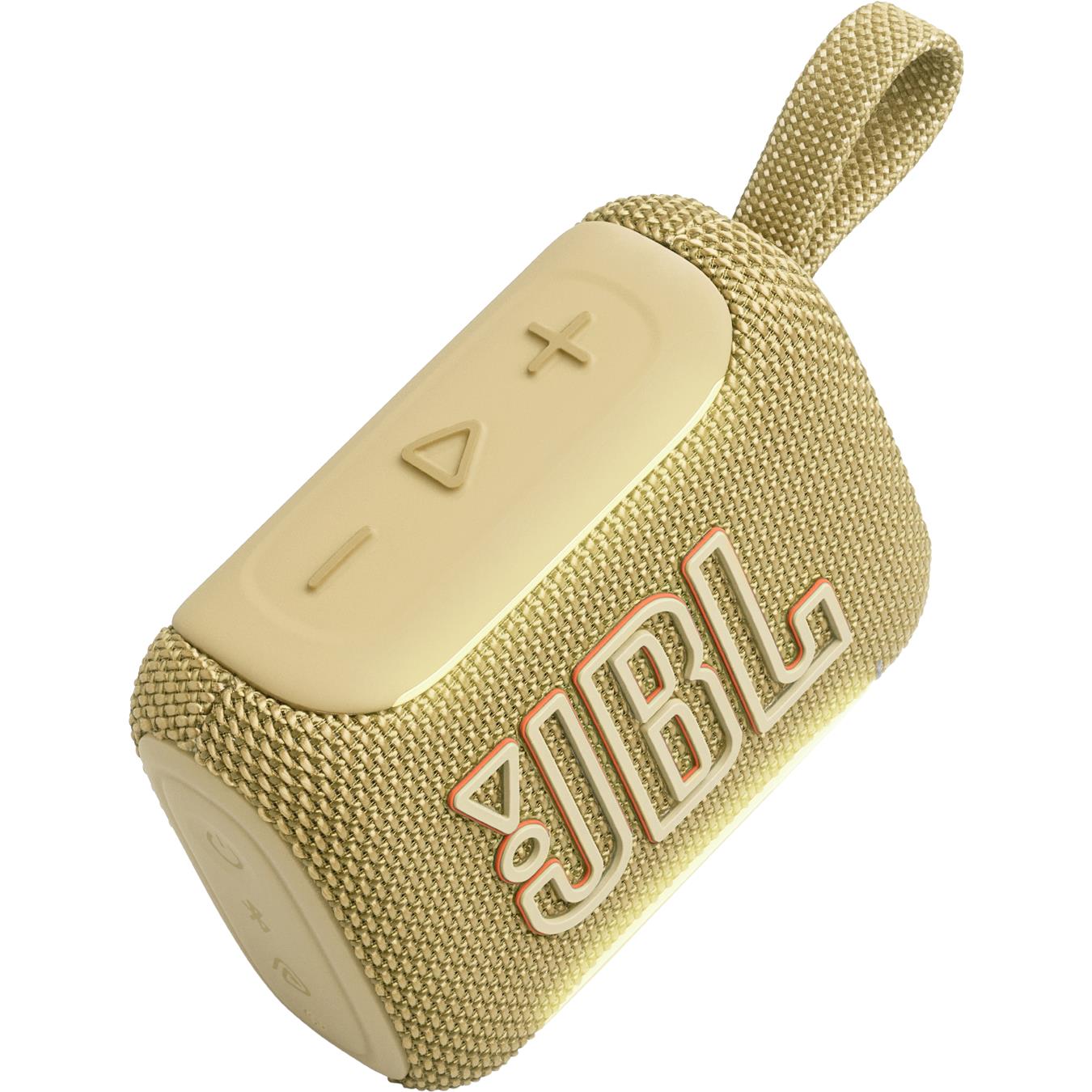 JBL Go 5 mini Bluetooth speaker in yellow, image 4 - Portable Speakers at Tech Supply Shed NZ