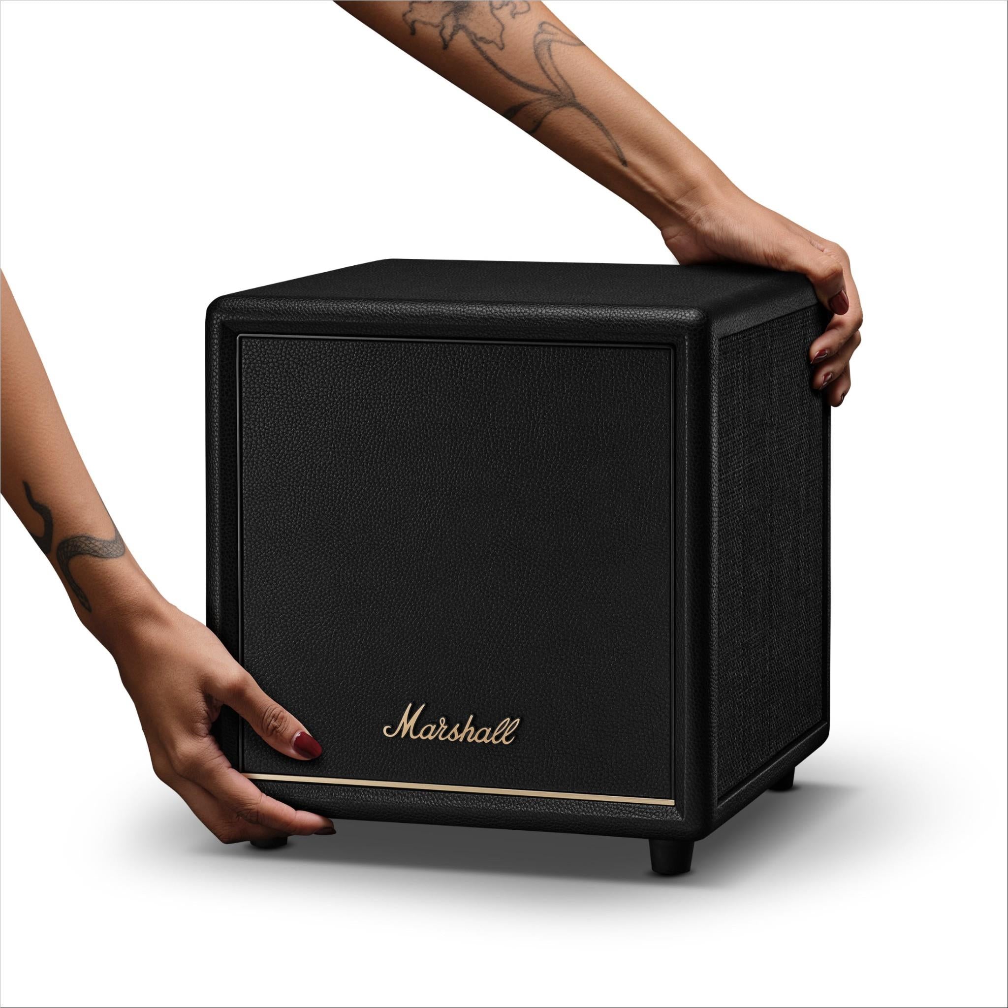 Marshall Heston Sub 200 wireless subwoofer in black, image 6 - Subwoofers at Tech Supply Shed NZ