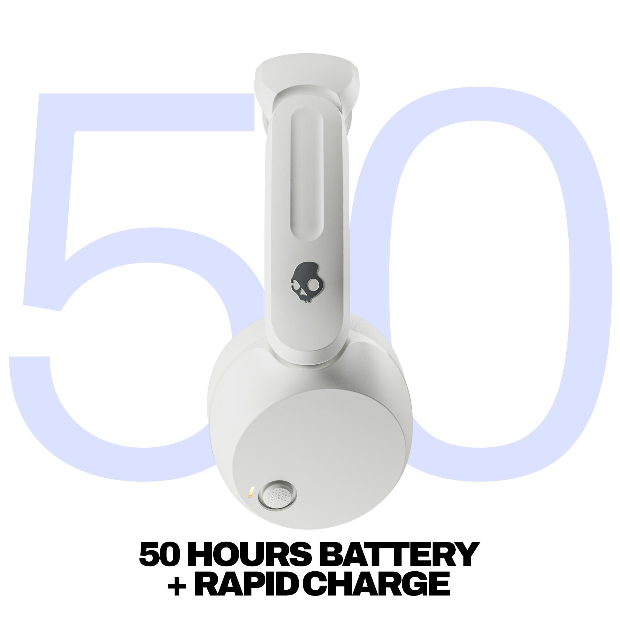 Skullcandy Icon 180 over-ear headphones in Bone, image 2 - Over-Ear Headphones at Tech Supply Shed NZ