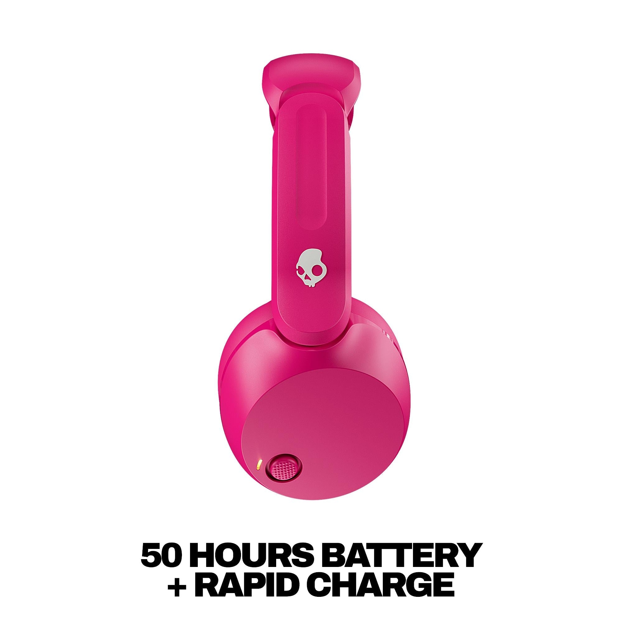 Skullcandy Icon 180 over-ear headphones in Crazy Pink, image 2 - Over-Ear Headphones at Tech Supply Shed NZ
