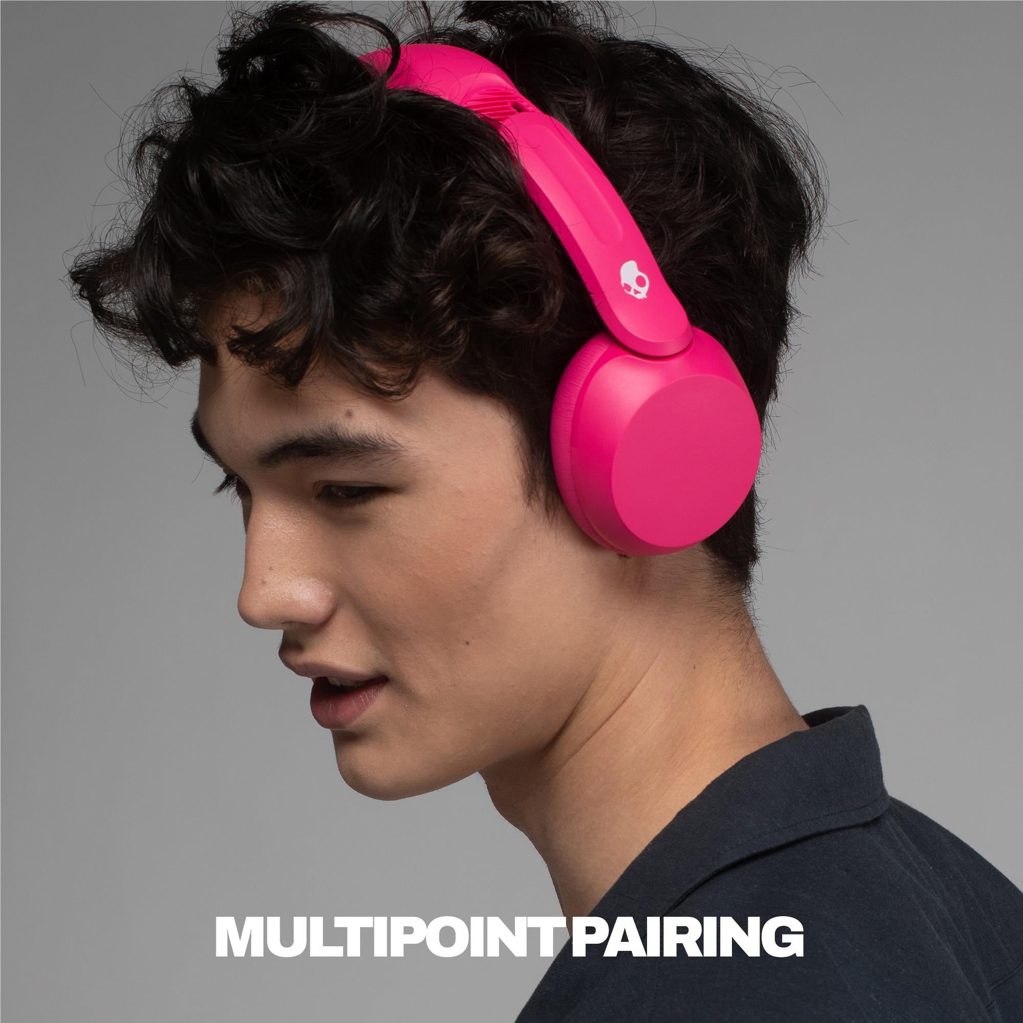 Skullcandy Icon 180 over-ear headphones in Crazy Pink, image 4 - Over-Ear Headphones at Tech Supply Shed NZ