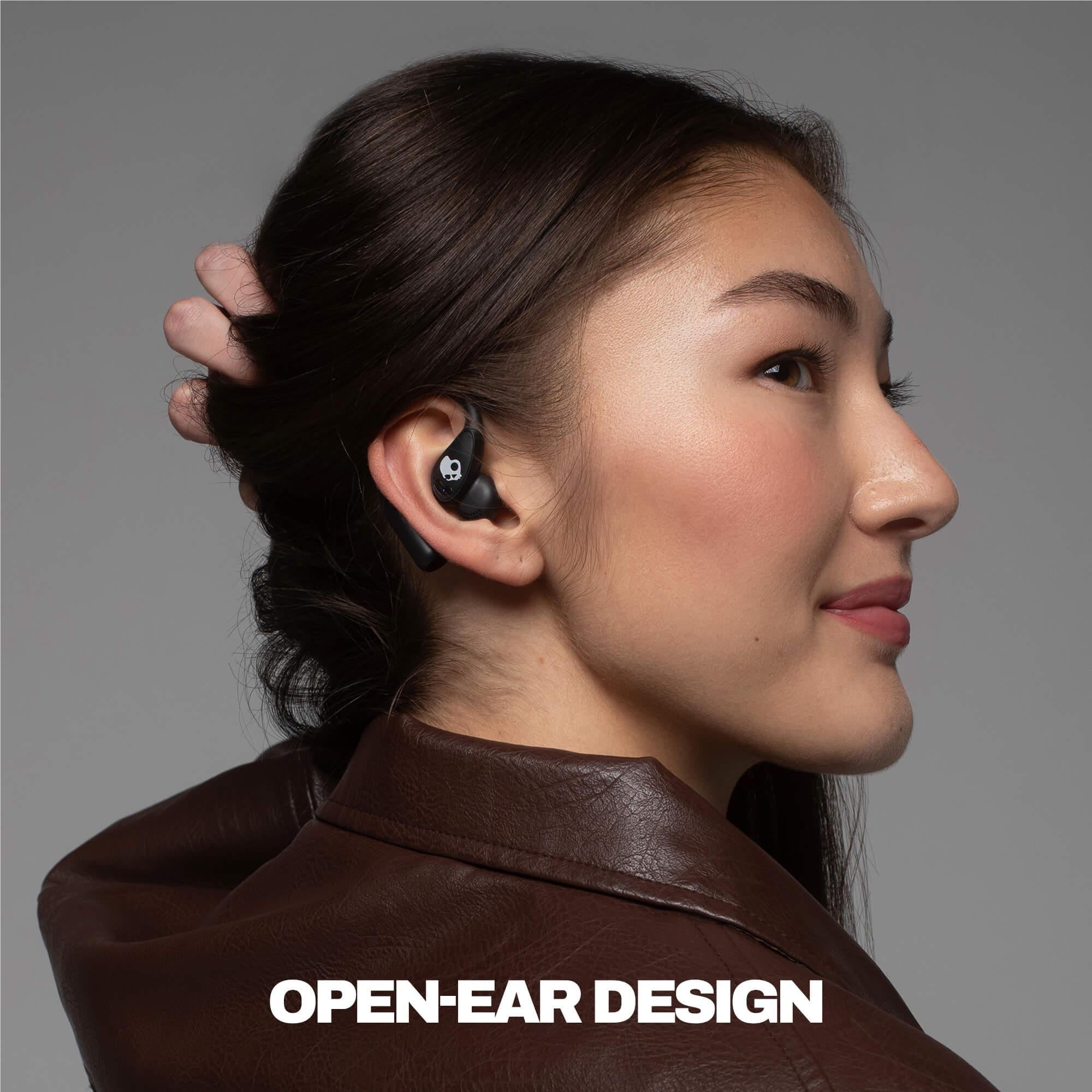 Skullcandy Push 540 Open true wireless open-ear earbuds in true black, image 4 - Open-Ear Headphones at Tech Supply Shed NZ