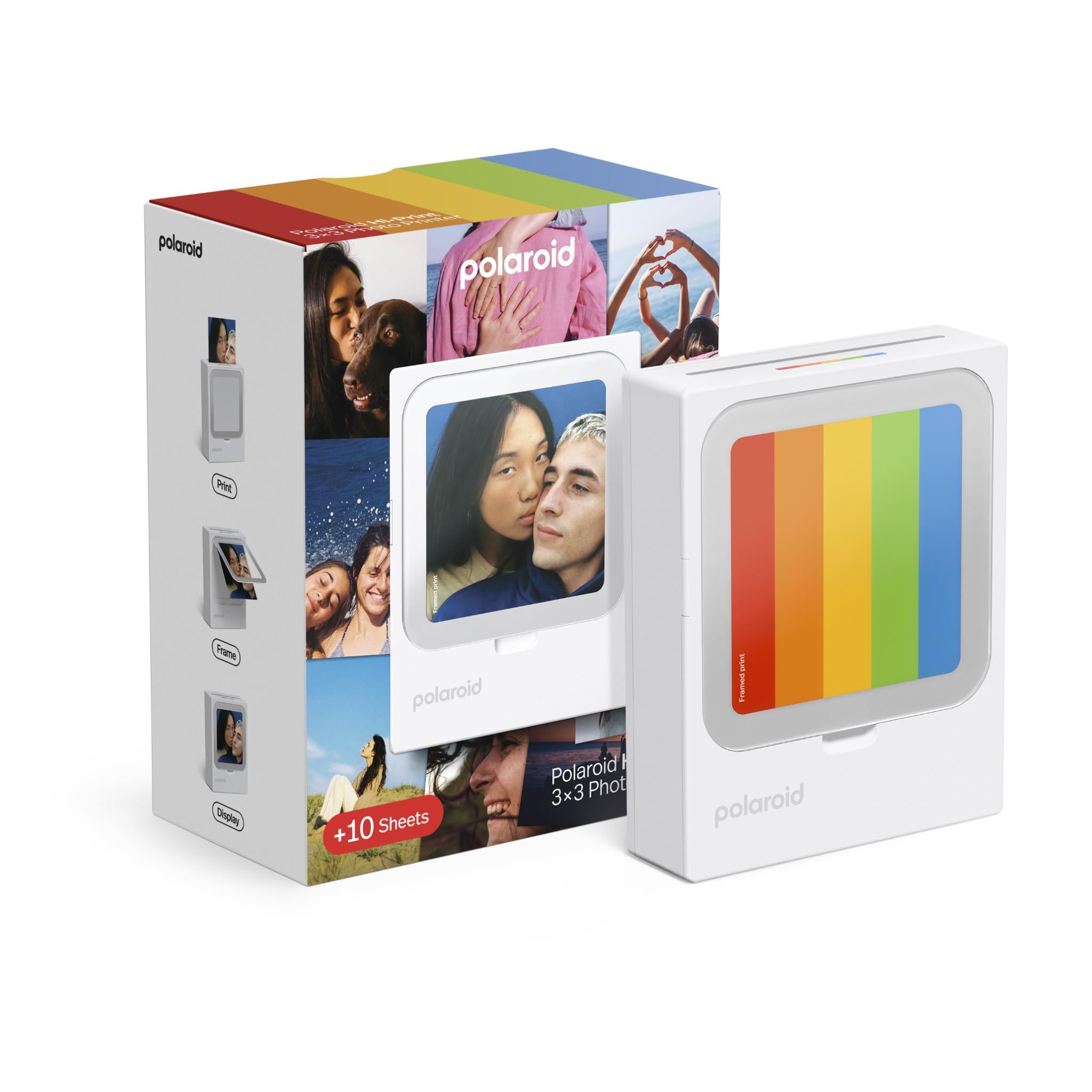 Polaroid Hi-Print 3x3 photo printer with 10 sheets of paper - Instant Cameras & Film at Tech Supply Shed NZ