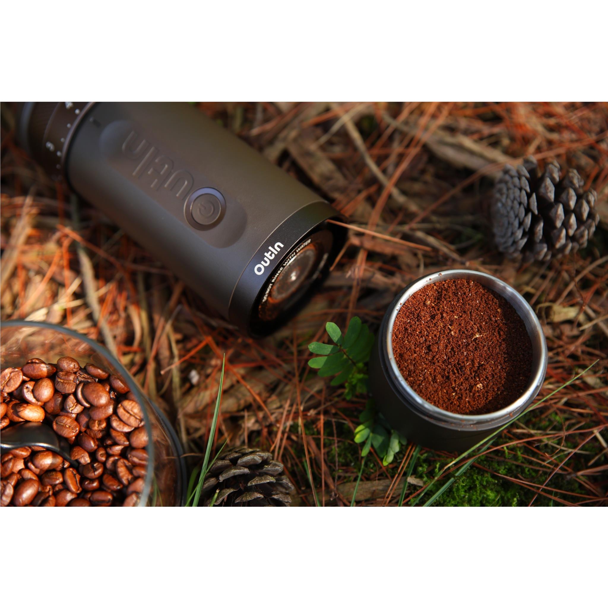 OutIn Fino Portable Electric Coffee Grinder 
(Tundra Brown)
