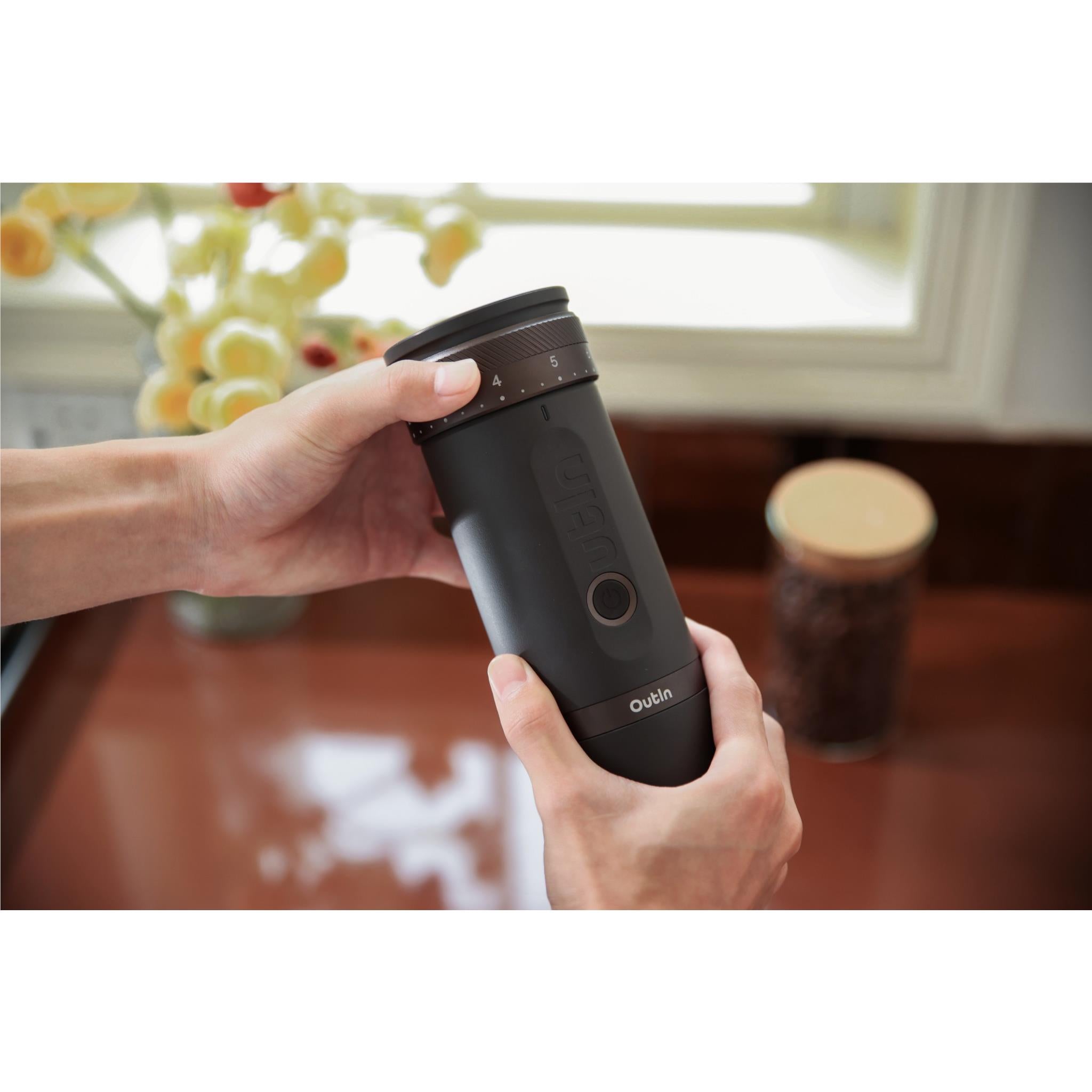 OutIn Fino Portable Electric Coffee Grinder 
(Tundra Brown)