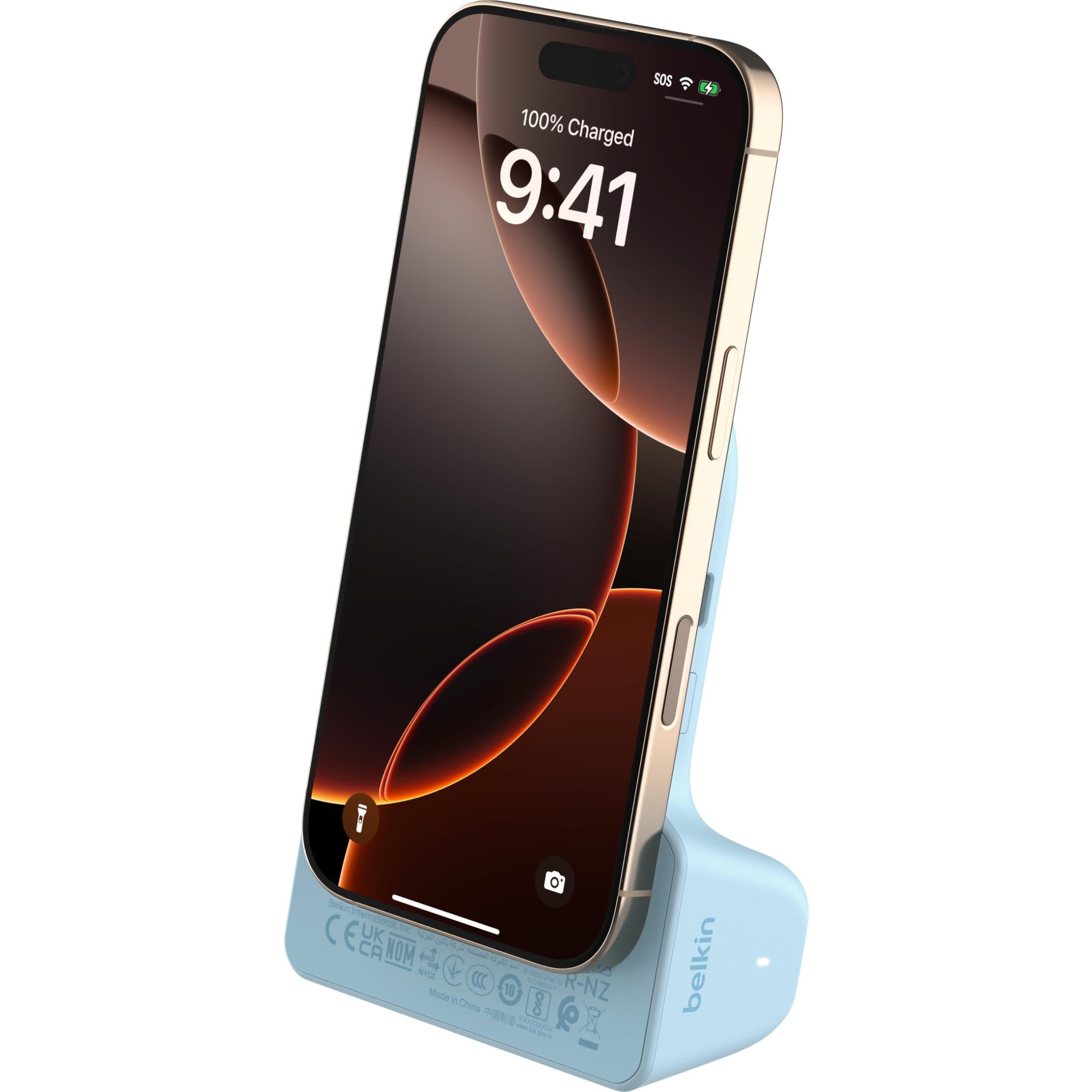 Belkin Stage PowerGrip Magnetic Charging Camera Grip with Power Bank (Blue)