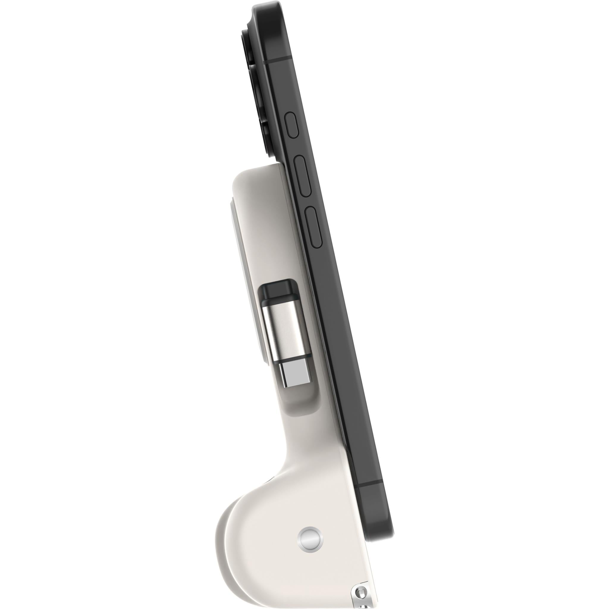 Belkin Stage PowerGrip magnetic camera grip with power bank in sand, image 5 - Power Banks at Tech Supply Shed NZ