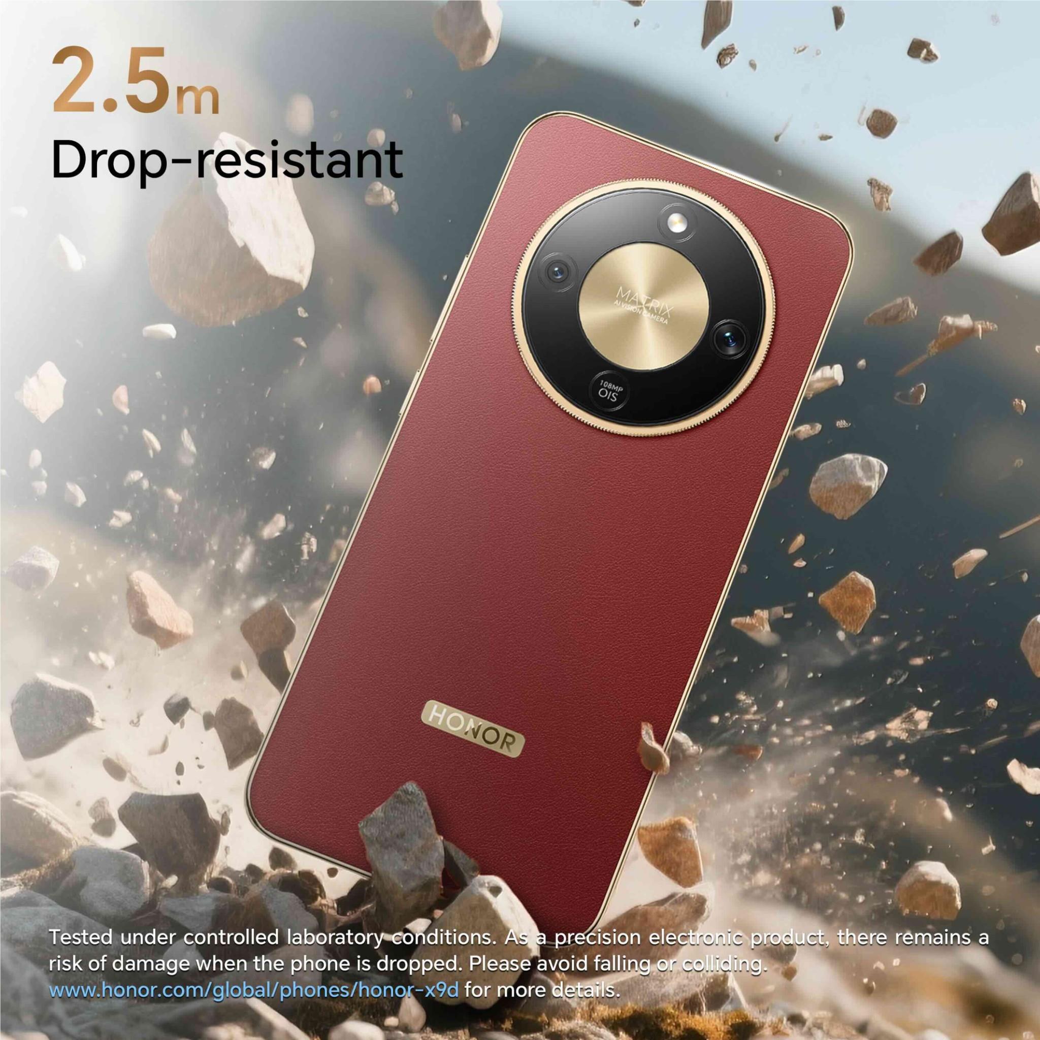HONOR X9d 5G 256GB smartphone in Sunrise Gold, image 3 - Mobile Phones at Tech Supply Shed NZ