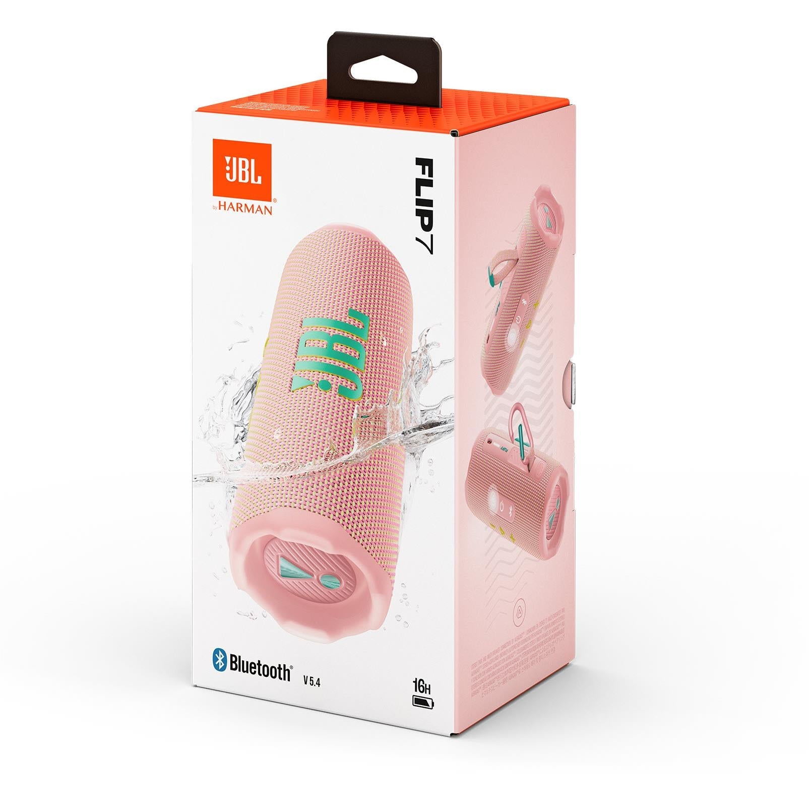 JBL Flip 7 Portable Bluetooth Speaker (Pink)