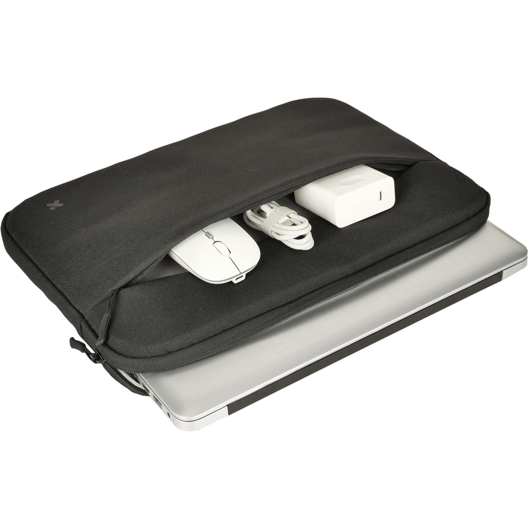 XCD 14 inch laptop sleeve in black, image 4 - Laptop & Tablet Bags at Tech Supply Shed NZ