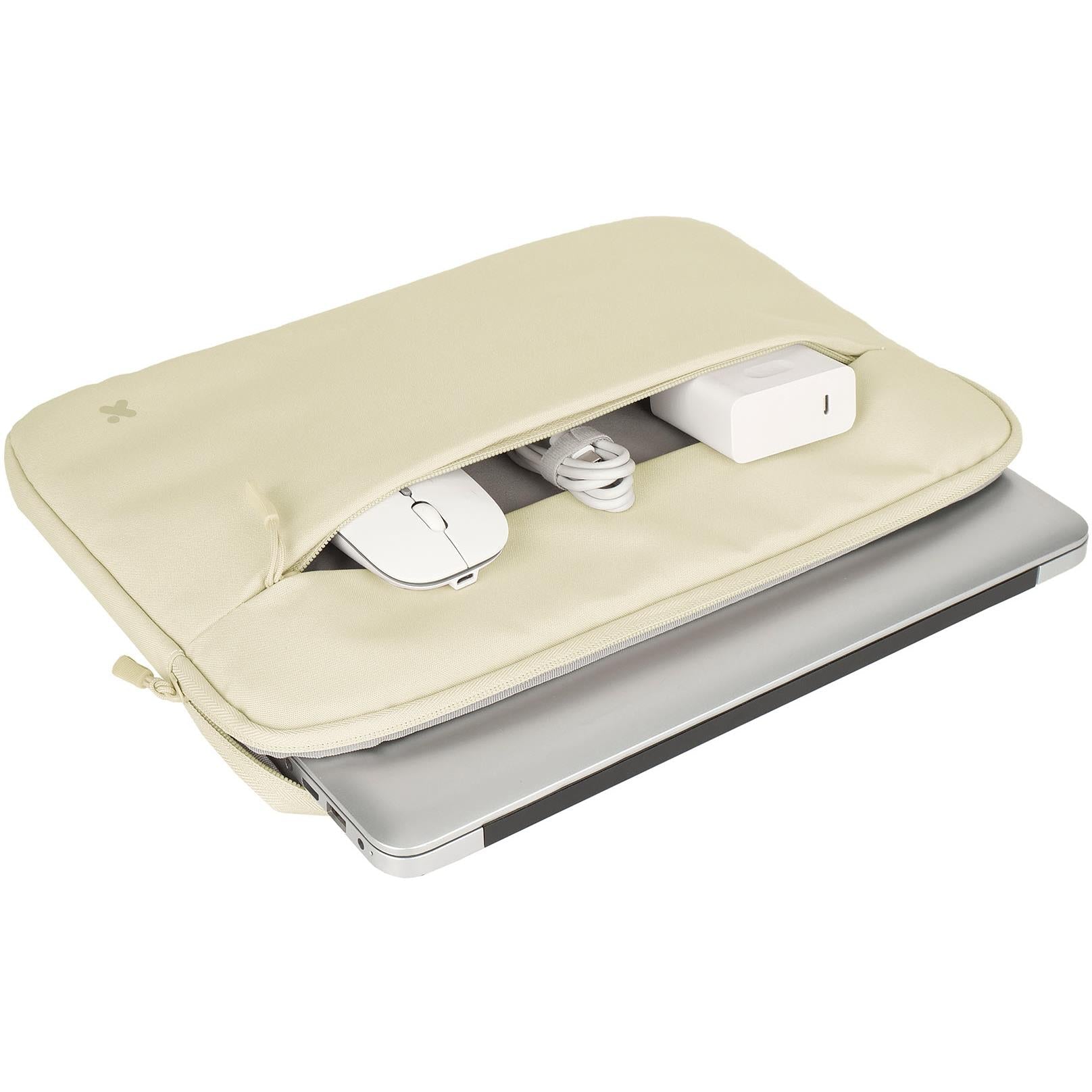 XCD 14 inch laptop sleeve in ivory, image 4 - Laptop & Tablet Bags at Tech Supply Shed NZ