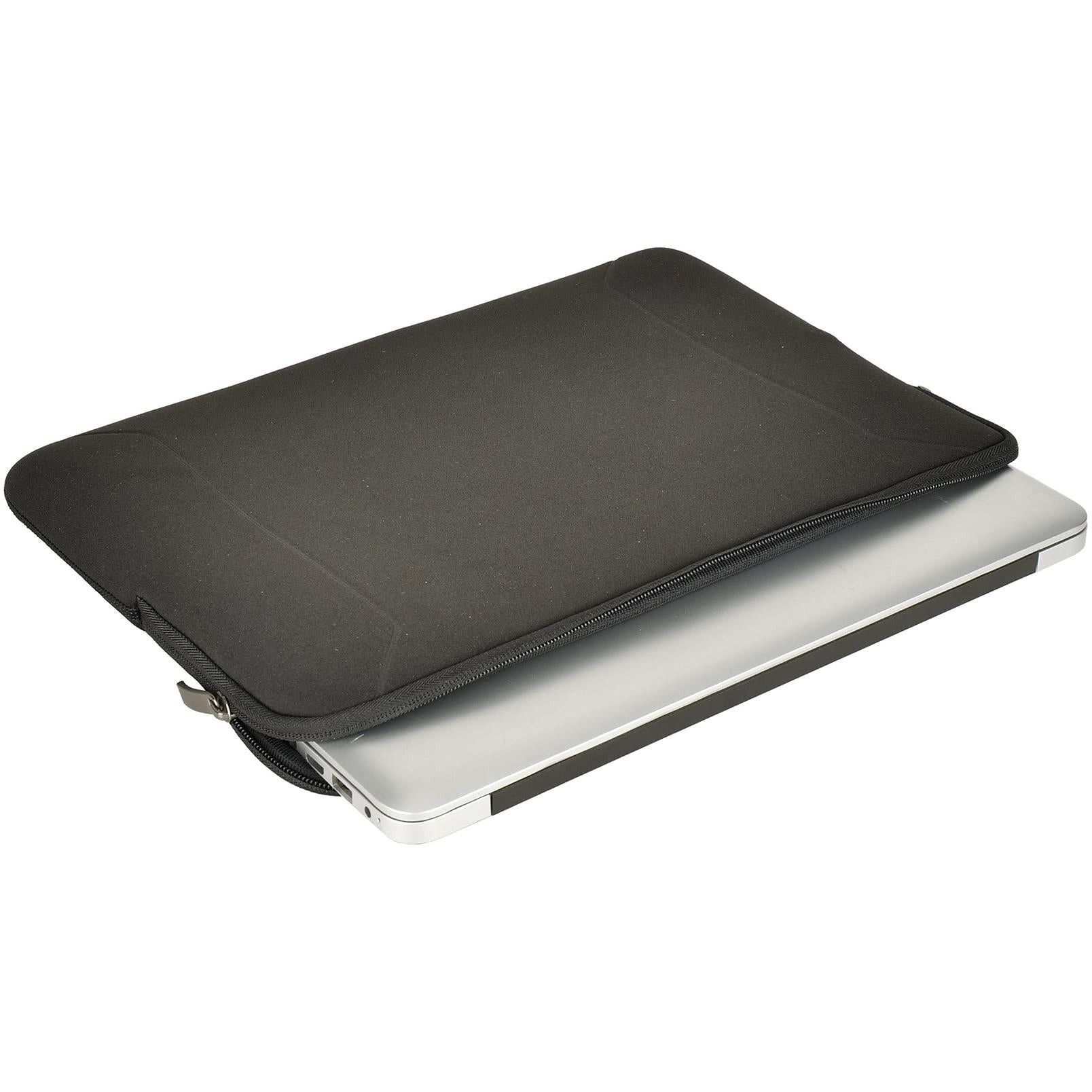 XCD Neoprene 14" Laptop Sleeve, Soft Fleece Lining in black, image 3 - Laptop & Tablet Bags at Tech Supply Shed NZ