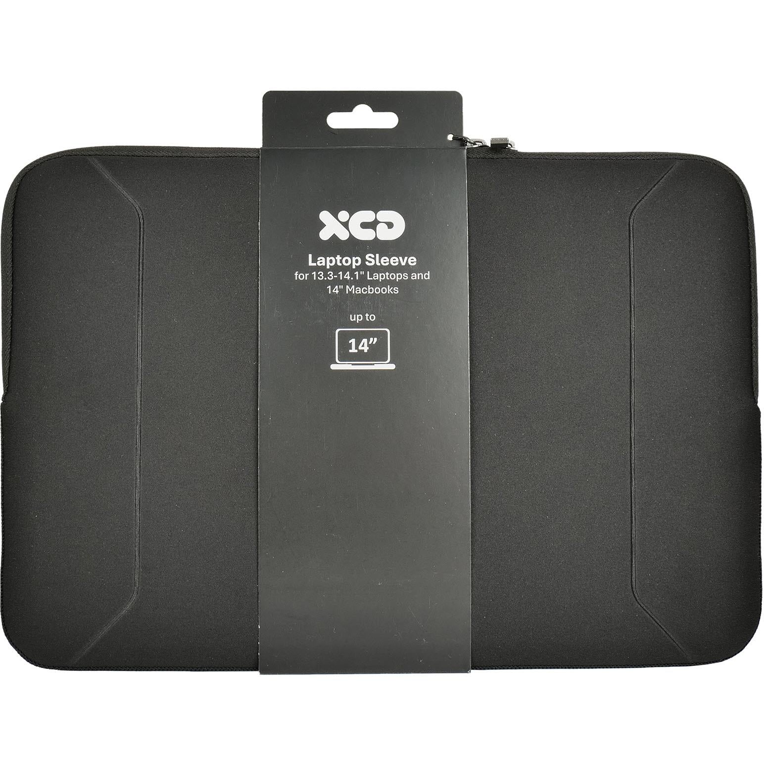 XCD Neoprene 14" Laptop Sleeve, Soft Fleece Lining in black, image 5 - Laptop & Tablet Bags at Tech Supply Shed NZ