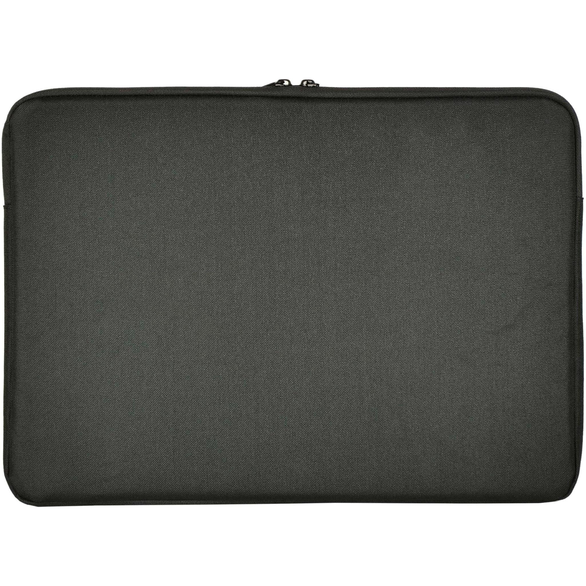 XCD 14-inch laptop sleeve, black, smooth back panel