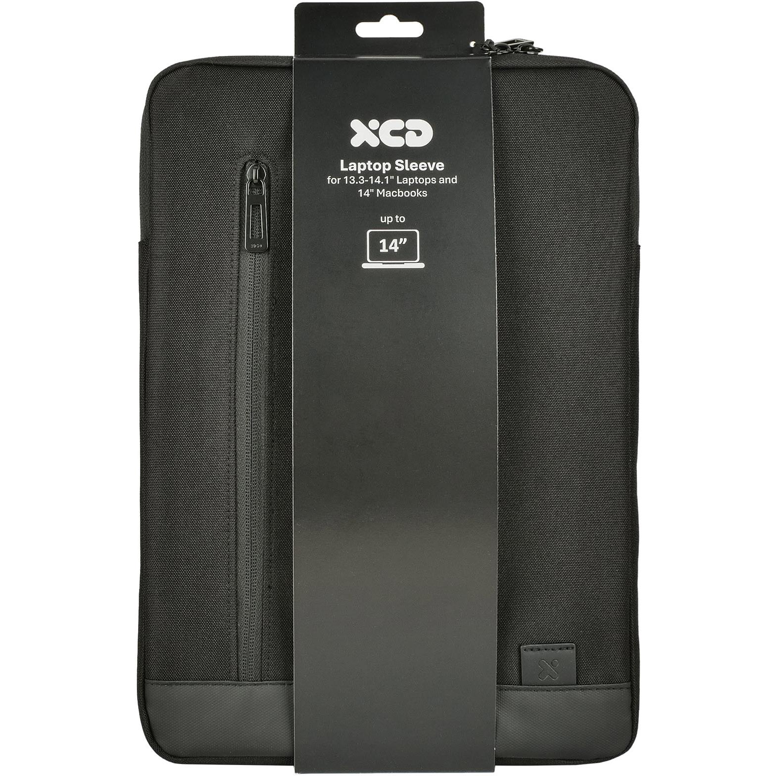 XCD Urban 14" Vertical Laptop Sleeve, Top Loading in black, image 2 - Laptop & Tablet Bags at Tech Supply Shed NZ