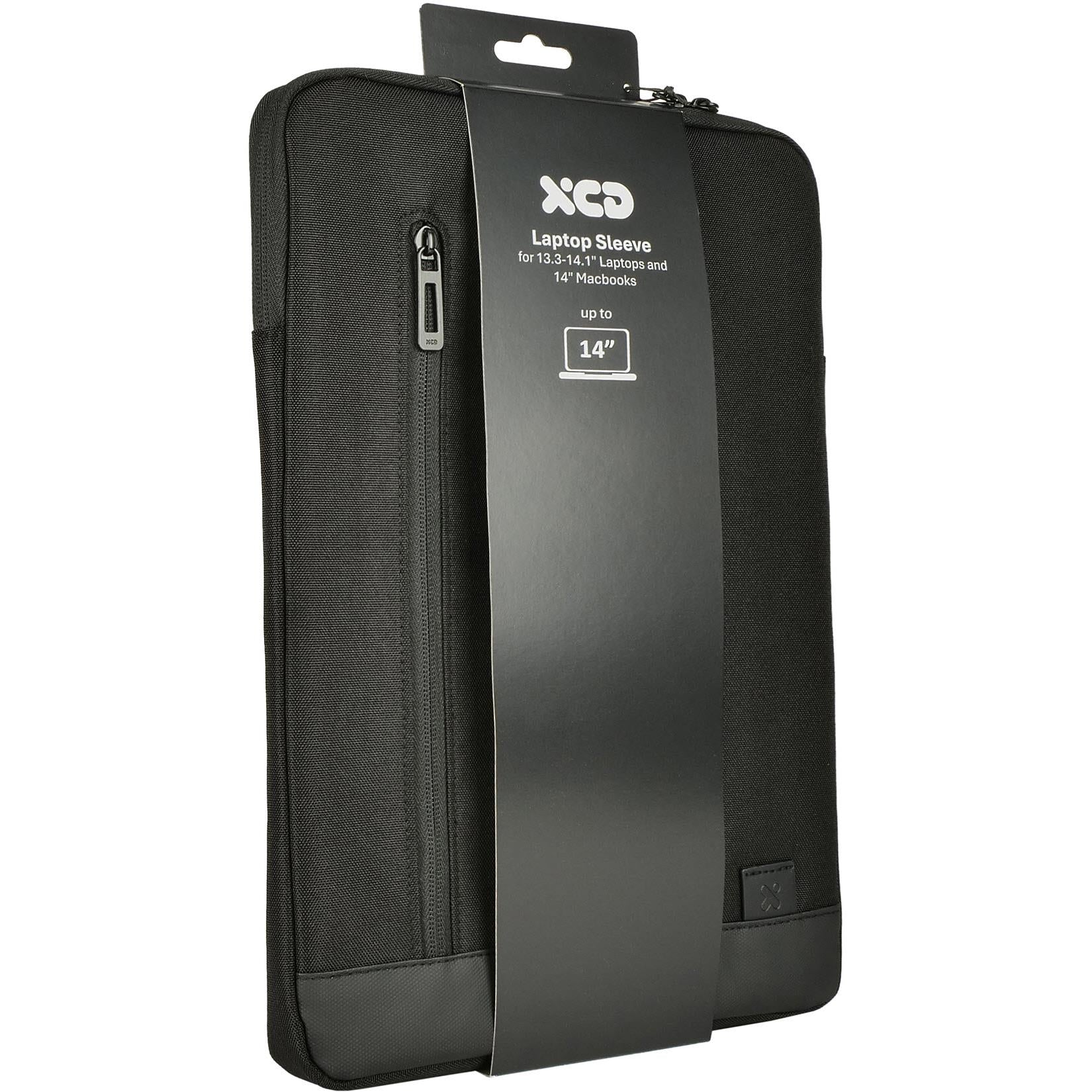 XCD Urban 14" Vertical Laptop Sleeve, Top Loading in black, image 3 - Laptop & Tablet Bags at Tech Supply Shed NZ