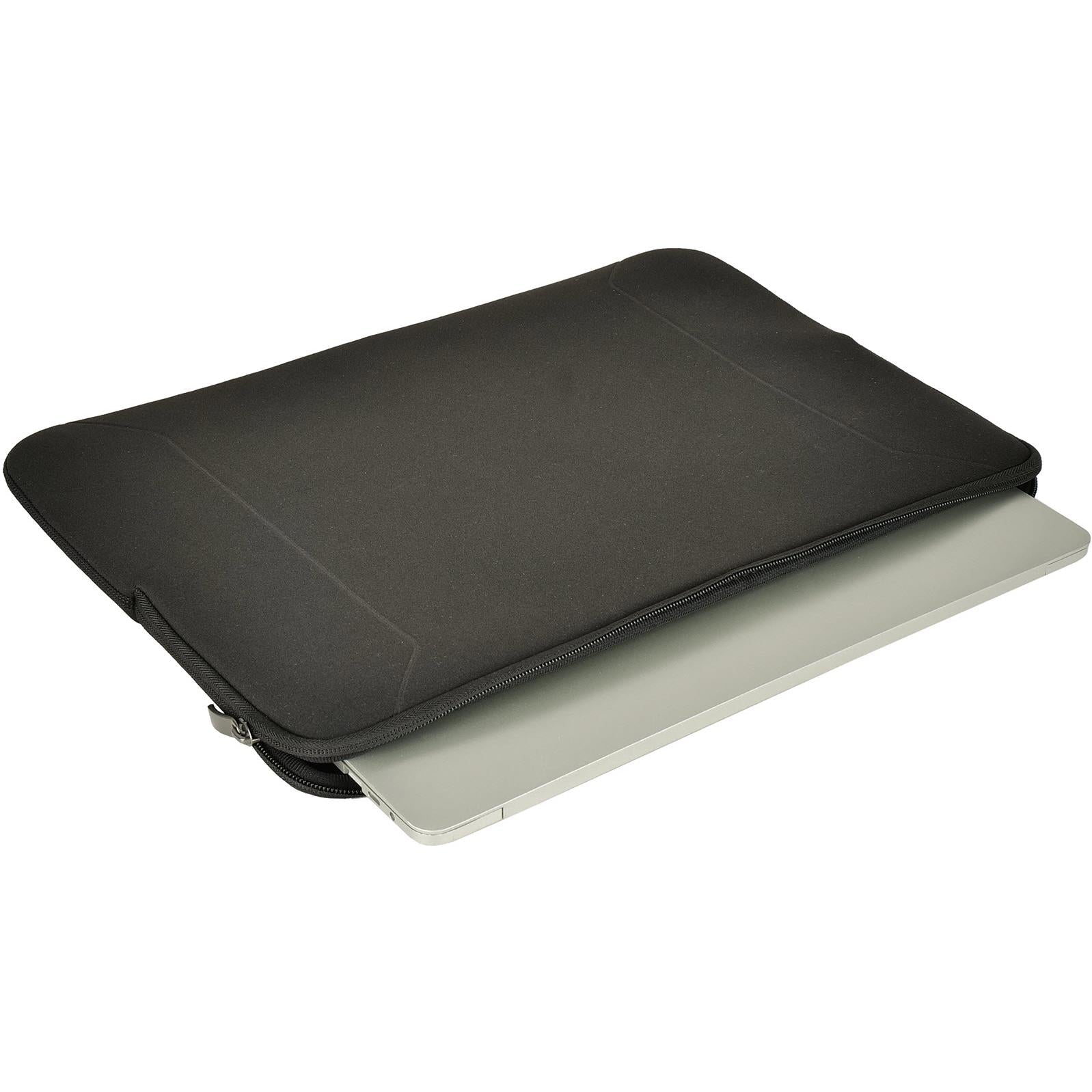 XCD Neoprene 16" Laptop Sleeve, Soft Fleece Lining in black, image 4 - Laptop & Tablet Bags at Tech Supply Shed NZ