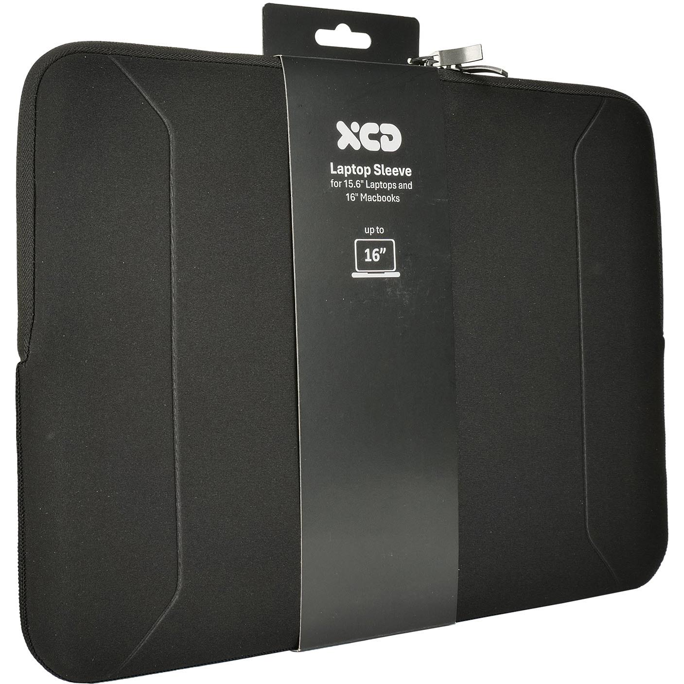 XCD Neoprene 16" Laptop Sleeve, Soft Fleece Lining in black, image 7 - Laptop & Tablet Bags at Tech Supply Shed NZ