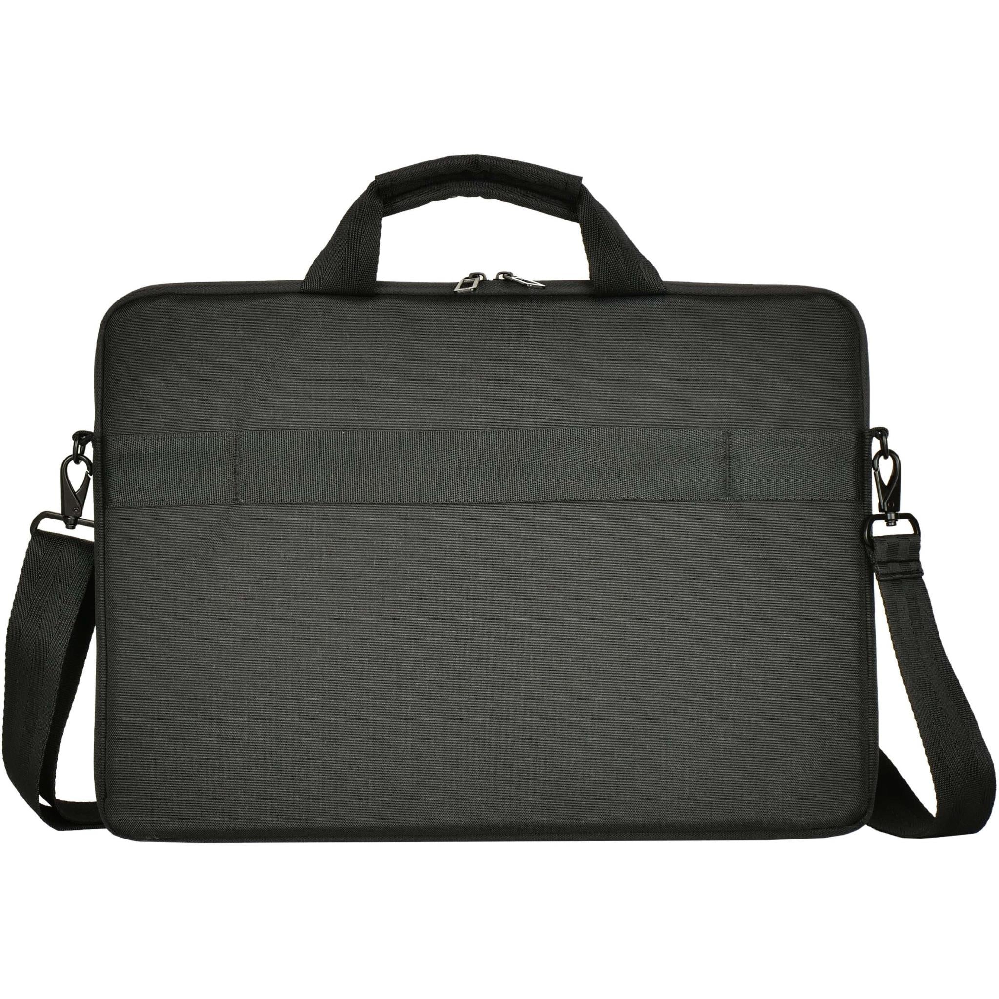 XCD Urban 16" Slimline Briefcase, Detachable Strap in black, image 2 - Laptop & Tablet Bags at Tech Supply Shed NZ