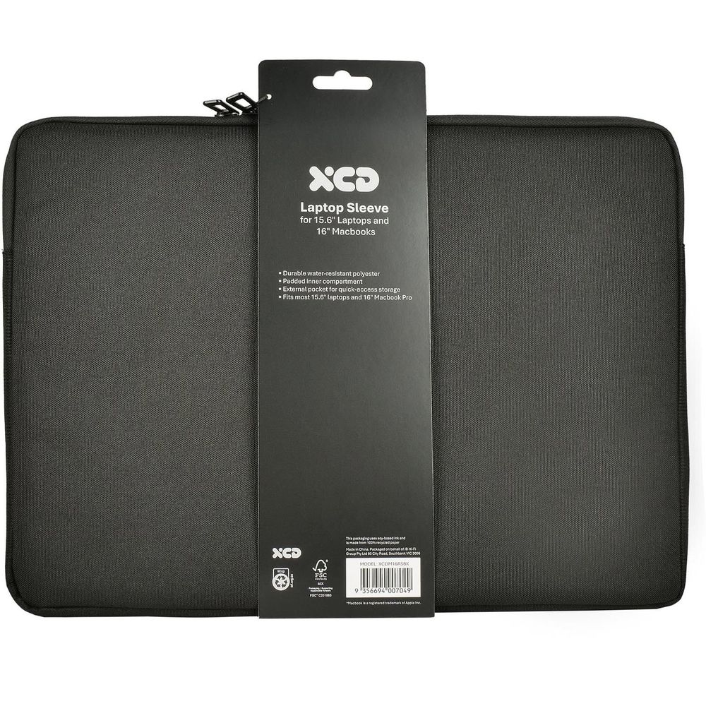 XCD Urban 16" Top-Loading Laptop Sleeve, view 7 - Laptop Bags at Tech Supply Shed NZ