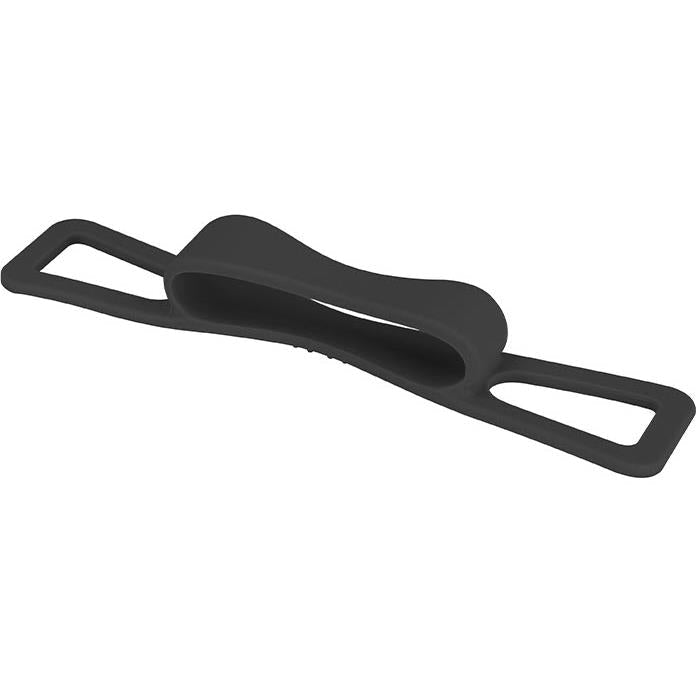 Black elastic hand strap with two loops for tablet or eReader