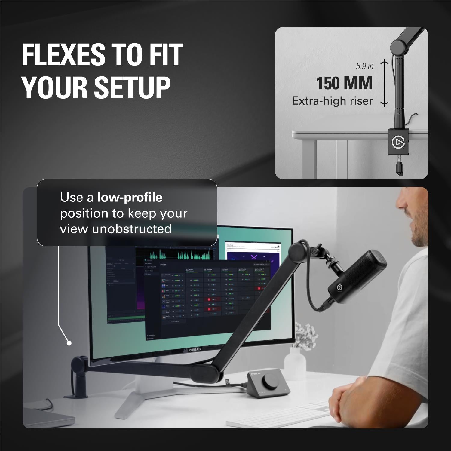 Elgato Wave Mic Arm MK2 (Black)