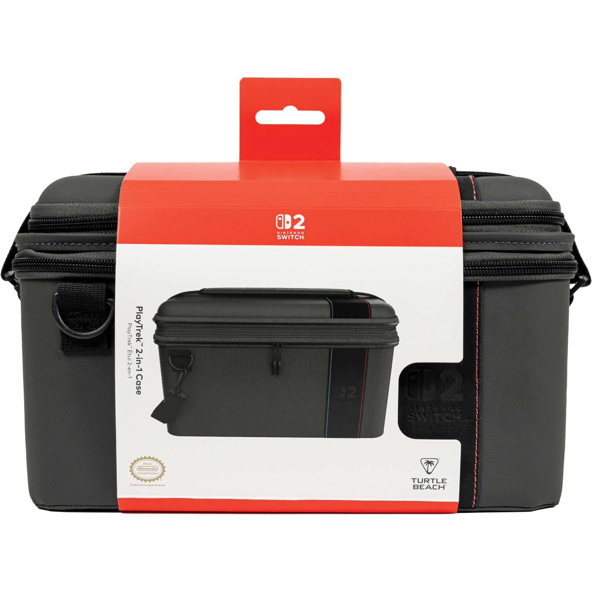 Turtle Beach PlayTrek 2-in-1 Case Charcoal Black for Nintendo Switch 2