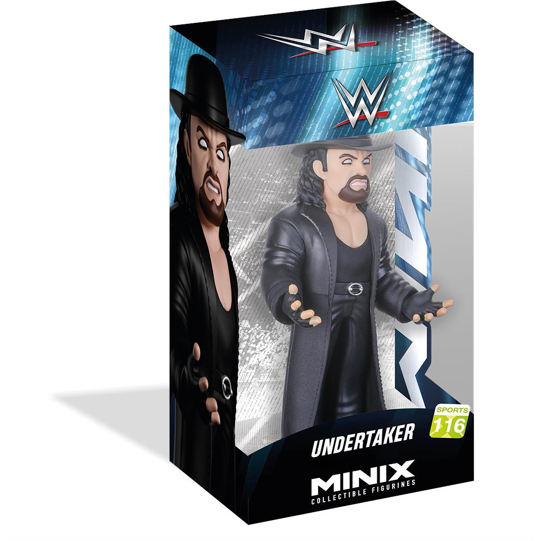 Undertaker mini collectible vinyl figure retail box with illustrated character artwork