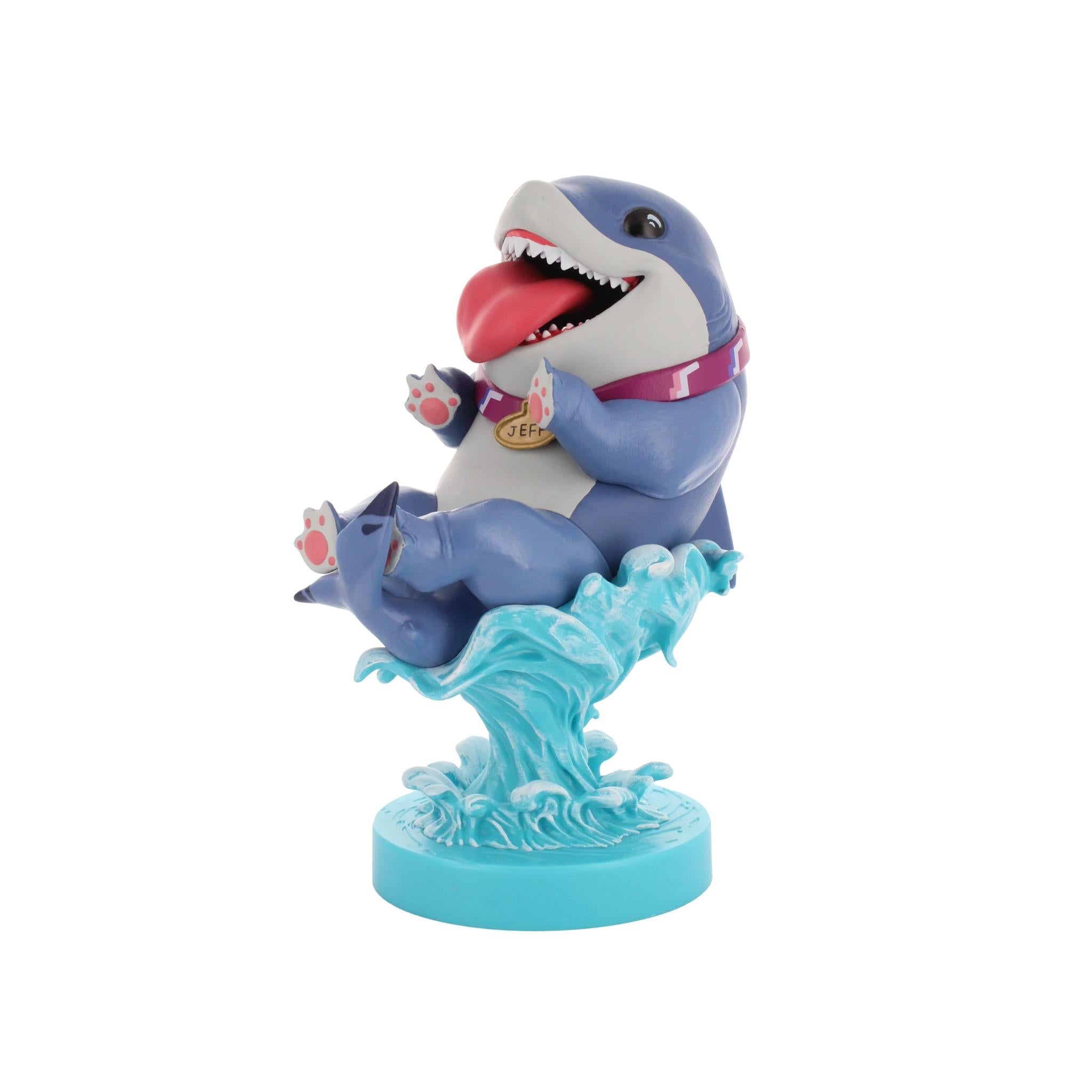 Cable Guys Marvel Rivals Jeff the Land Shark controller and phone holder figure, image 2 - Collectables & Figurines at Tech Supply Shed NZ