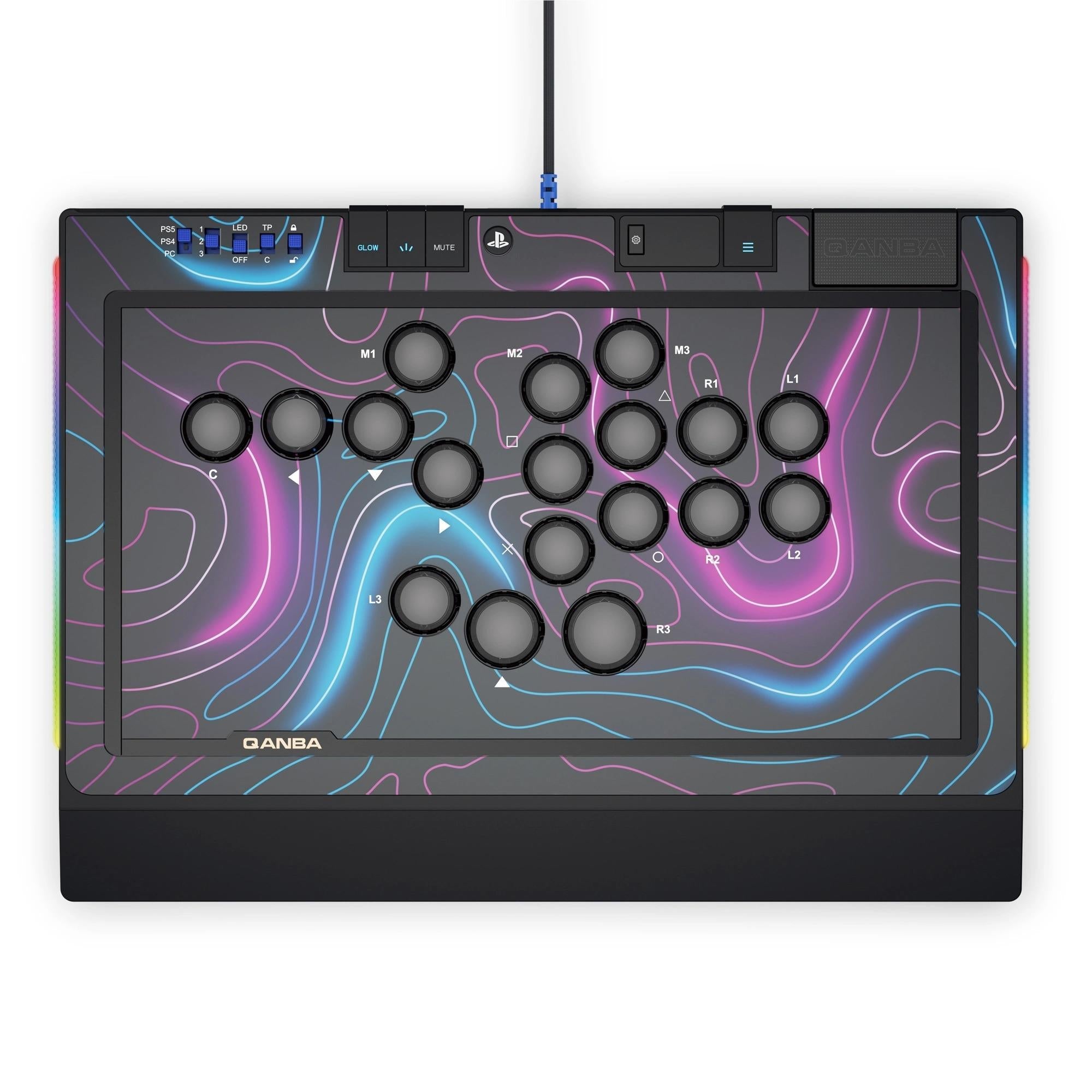 Qanba Sapphire leverless arcade controller in black - Electronic Gaming Accessories at Tech Supply Shed NZ